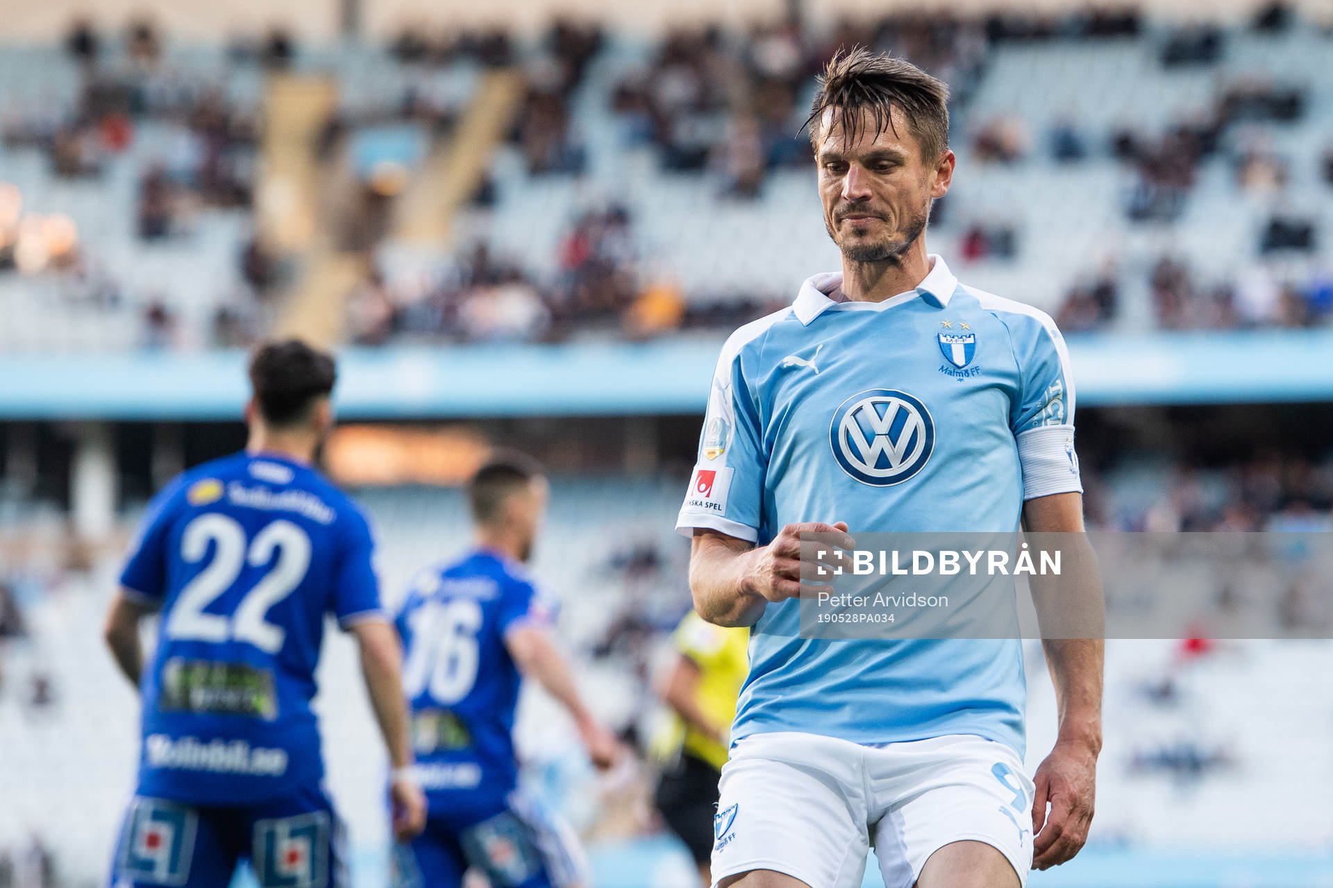 Malmö FFs Markus Rosenberg deppar