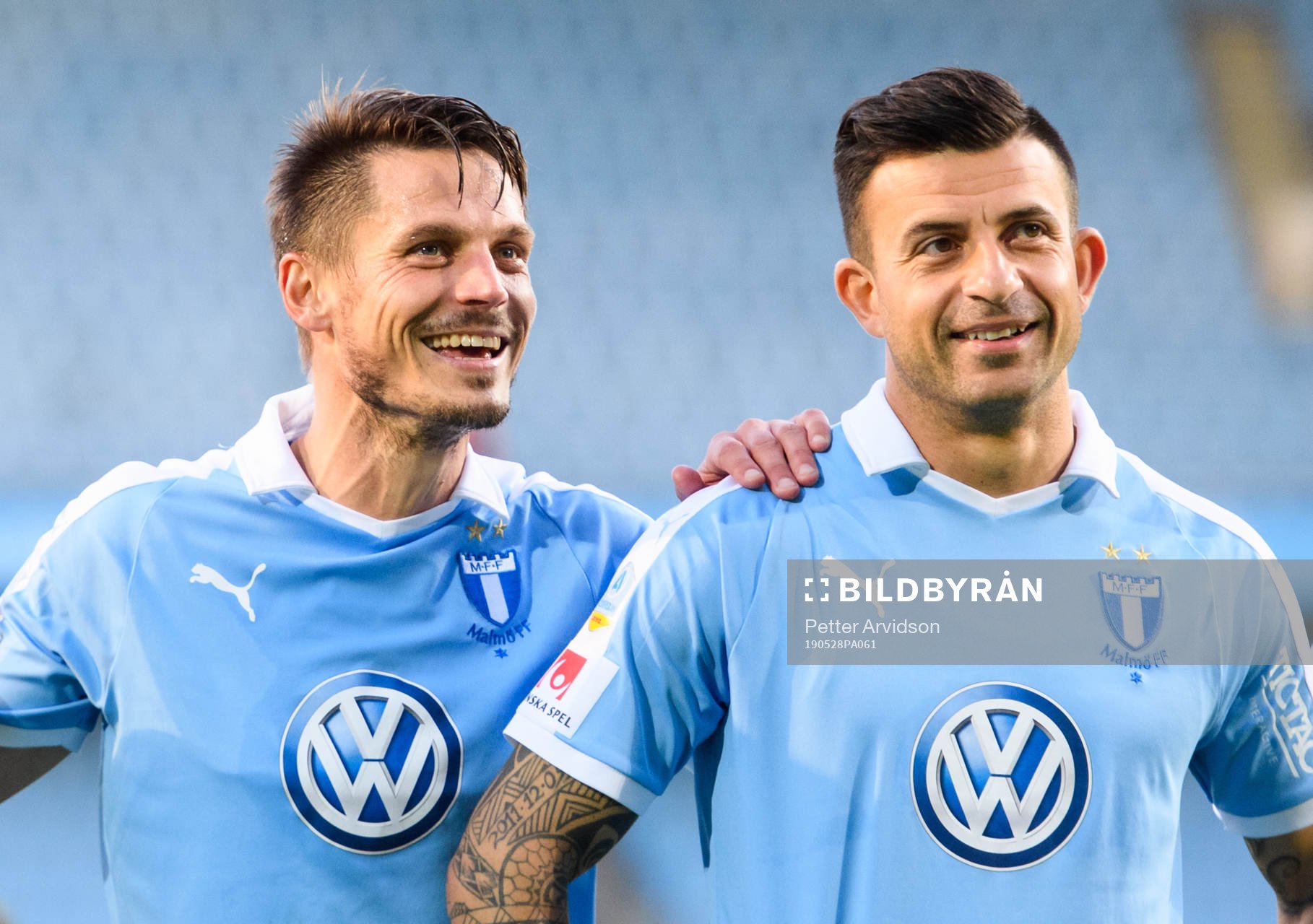 Malmö FFs Markus Rosenberg och Behrang Safari