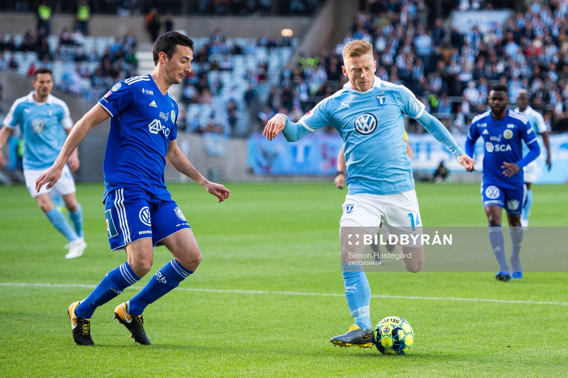 Sundsvalls Pol Moreno Sanchez och Malmö FFs Anders
