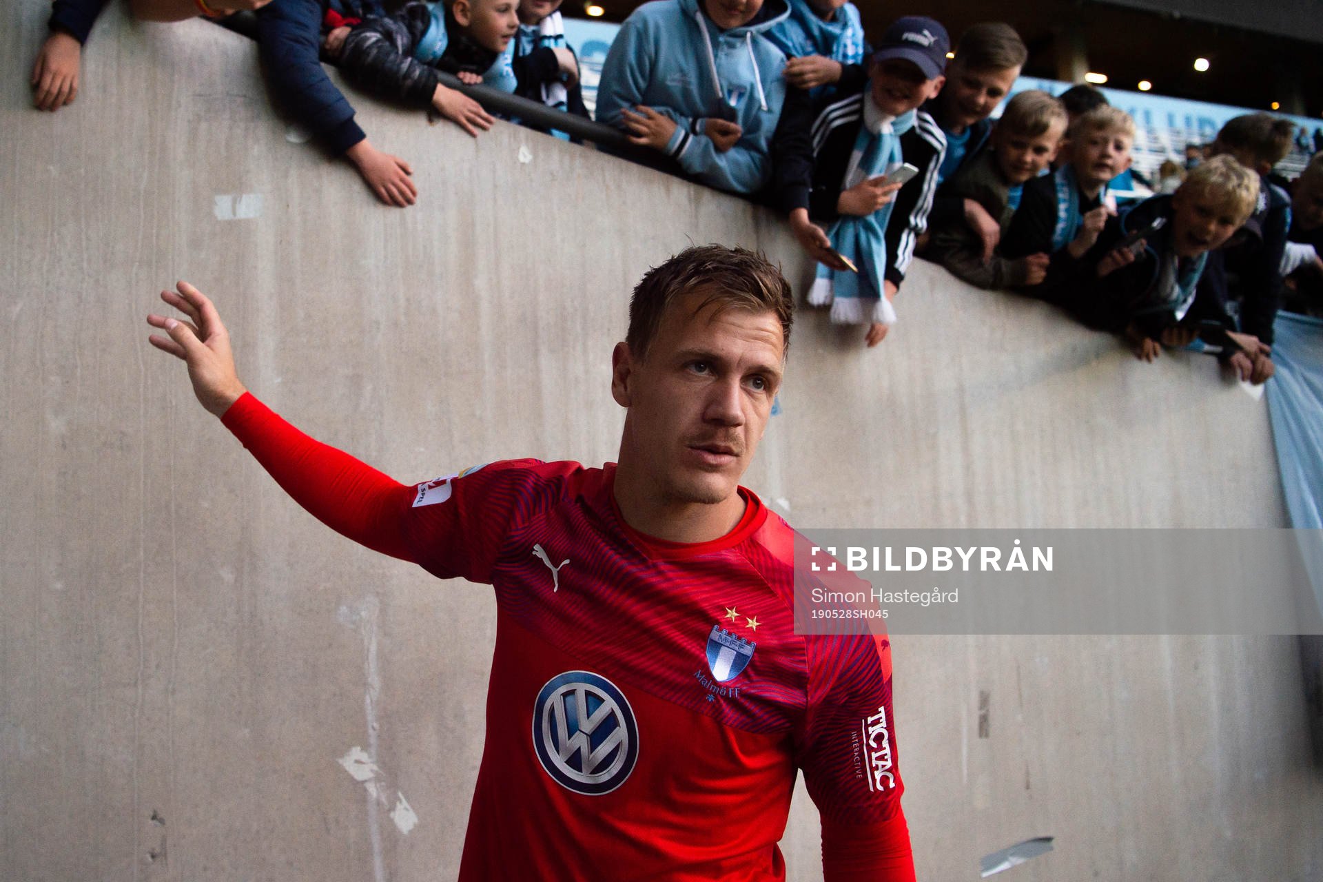 Malmö FFs   målvakt Johan Dahlin