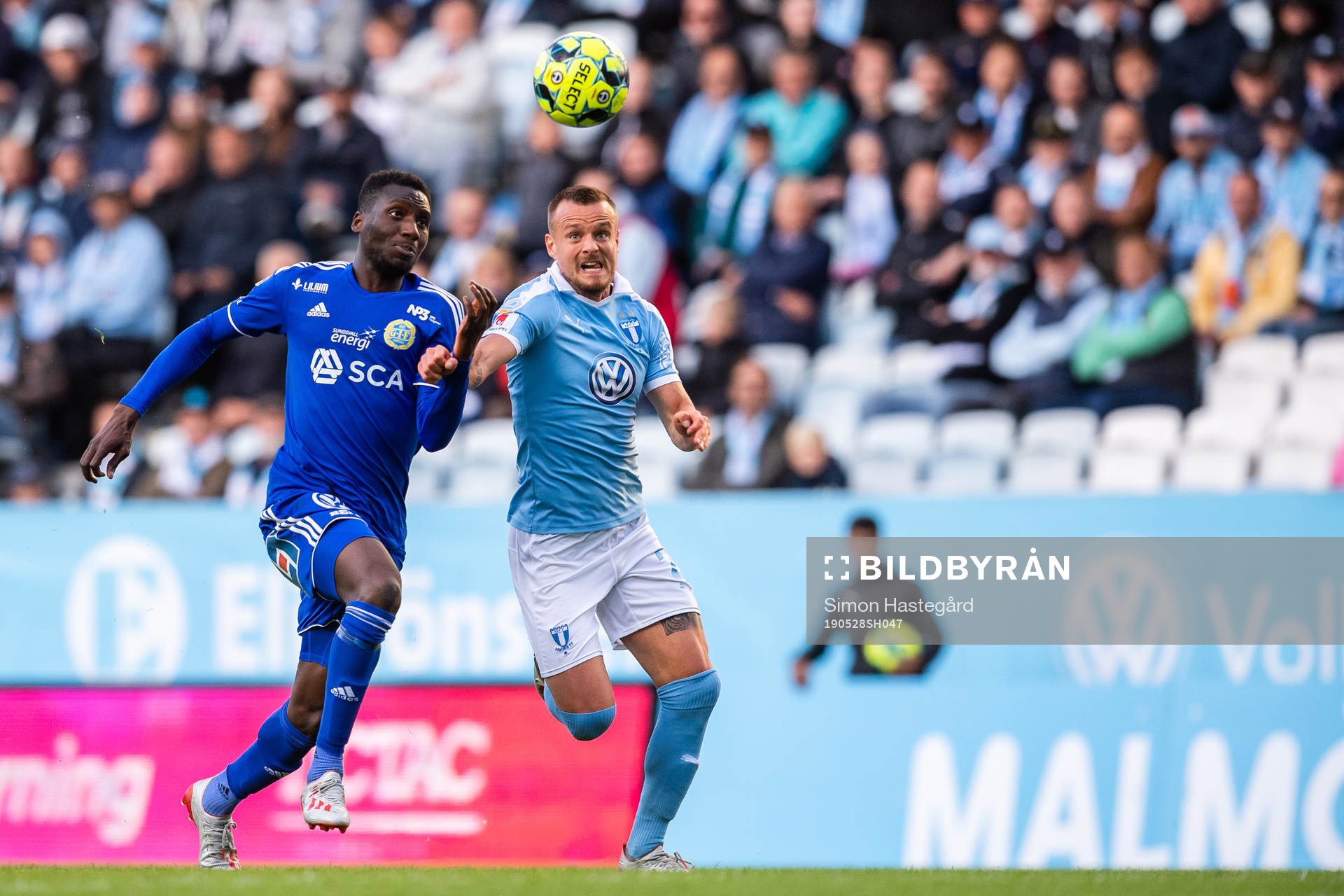 Sundsvalls Peter Wilson och Malmö FFs Eric Larsson