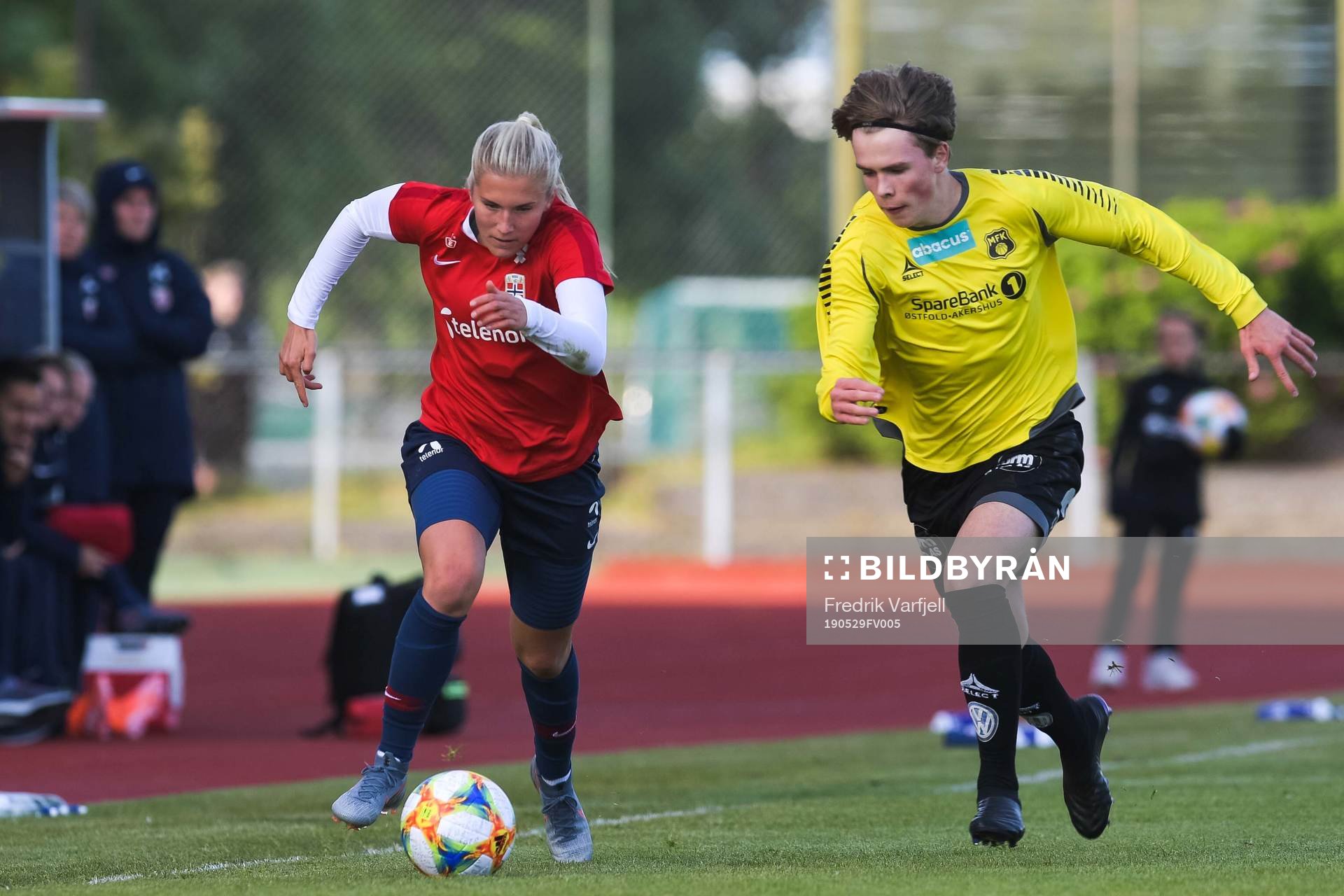 Emilie Nautnes of Norway and Jacob Strøm Skovly of Moss Jr