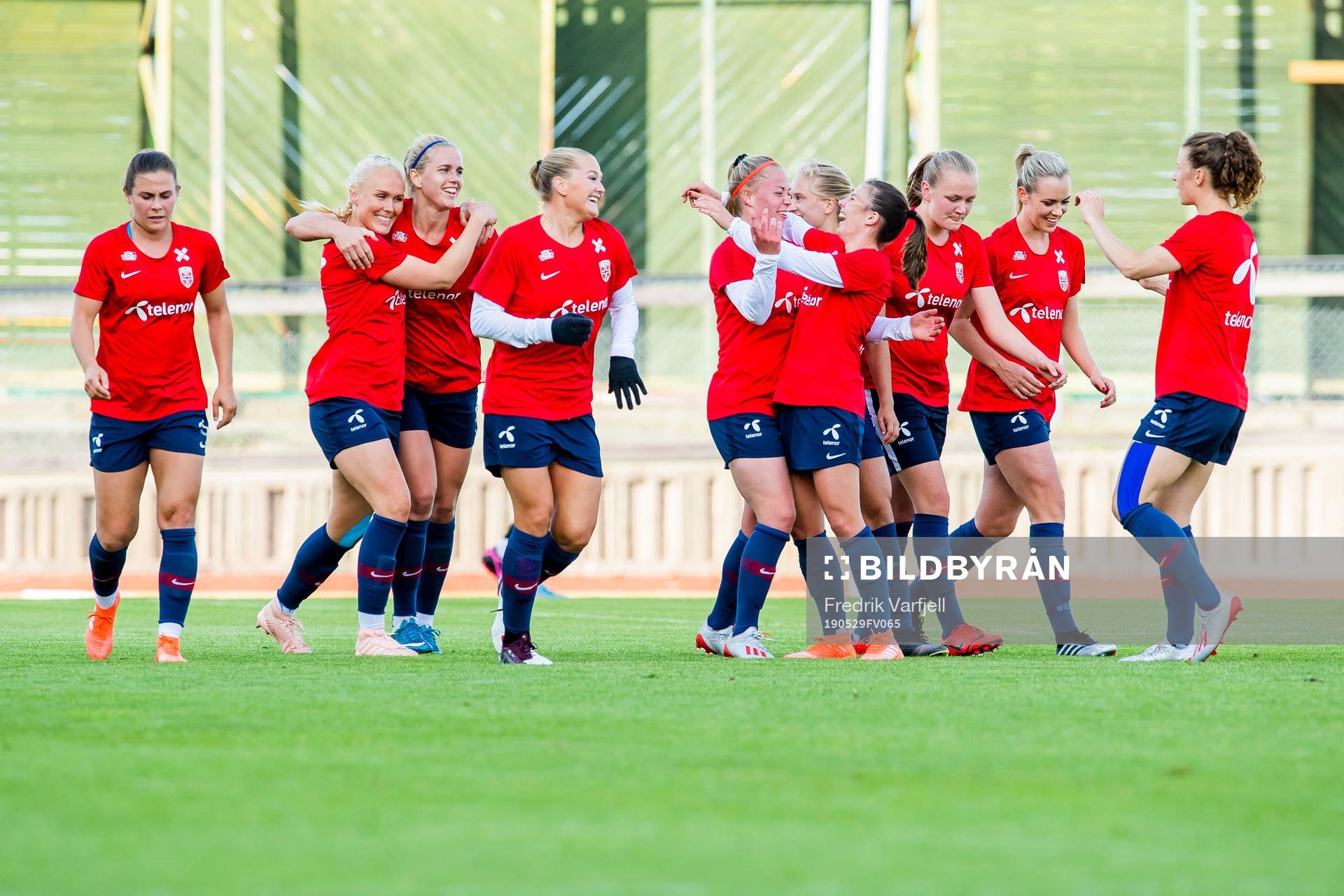 Therese Sessy Åsland of Norway celebrates with her