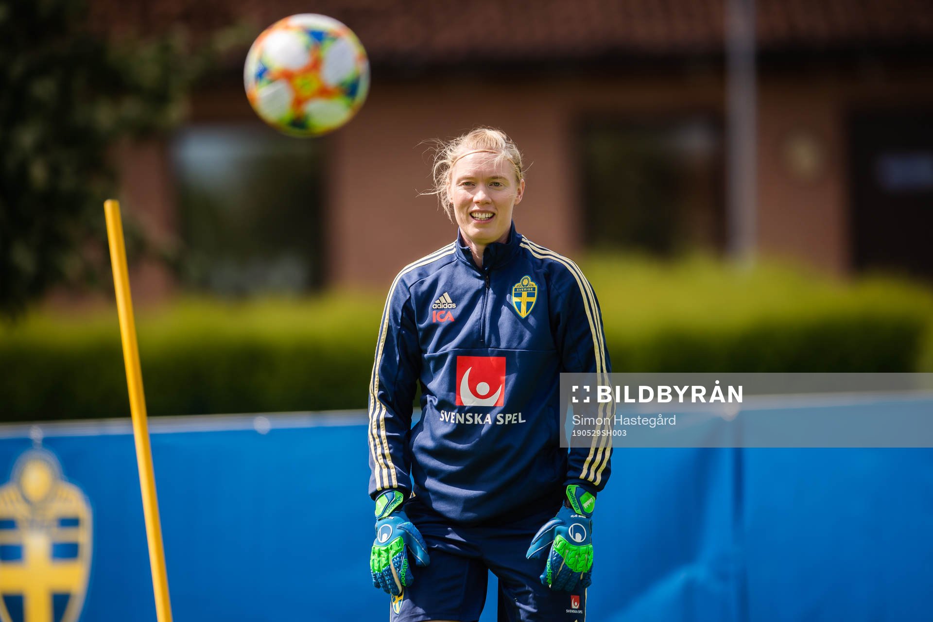 Goalkeeper Hedvig Lindahl of Swedish women national