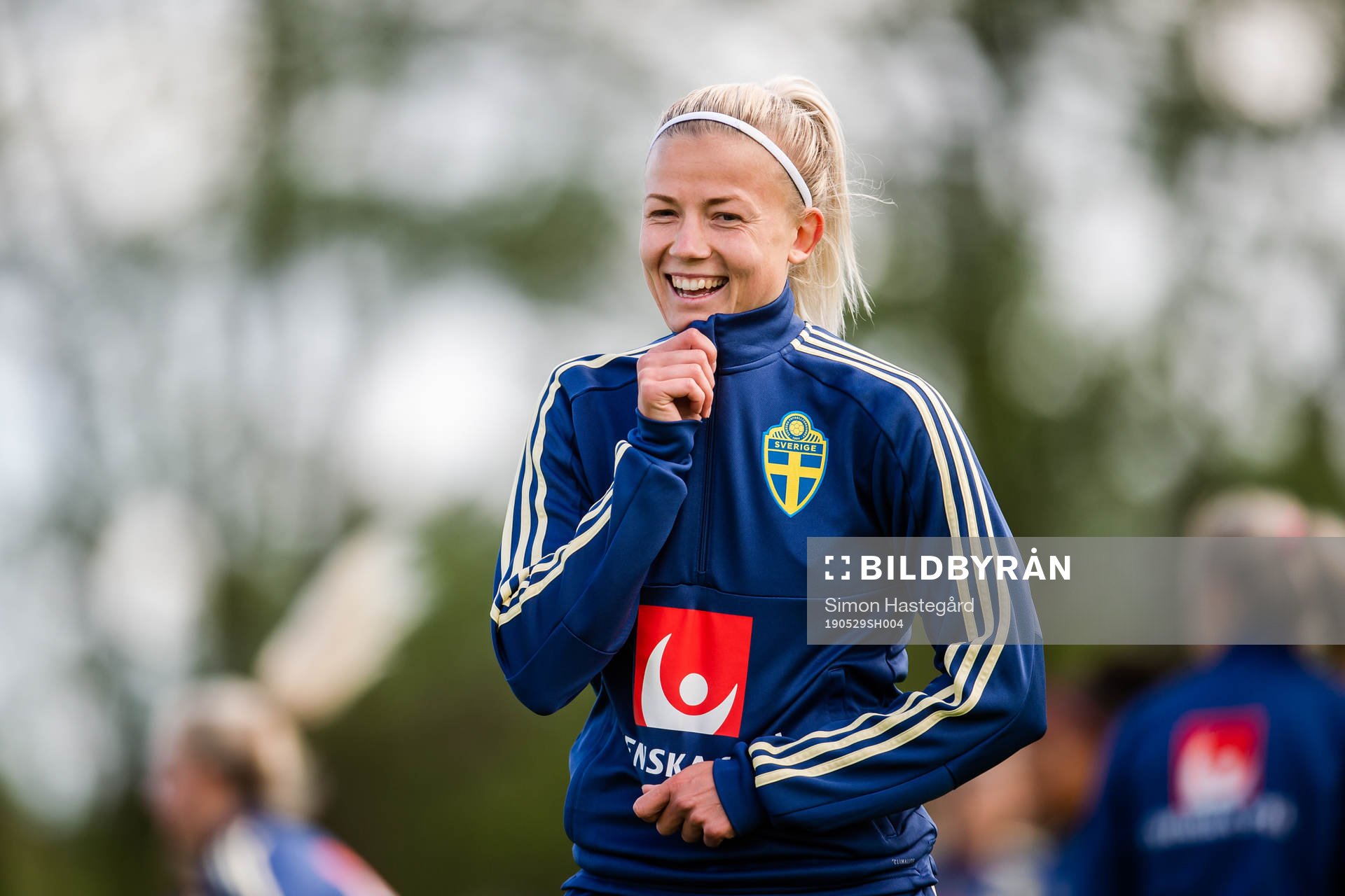 Hanna Glas of Swedish women national football team