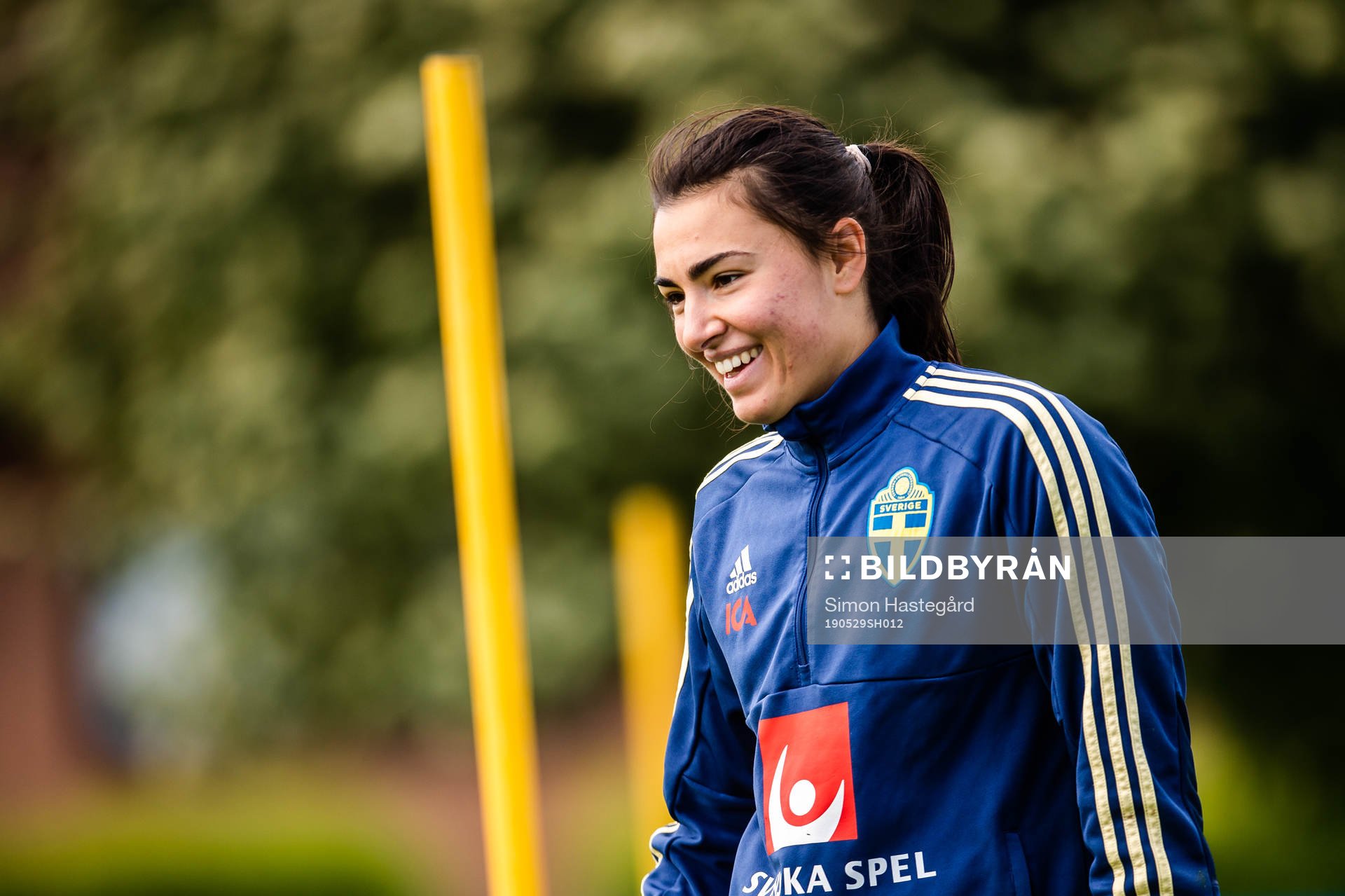 Goalkeeper Zecira Musovic of Swedish women national