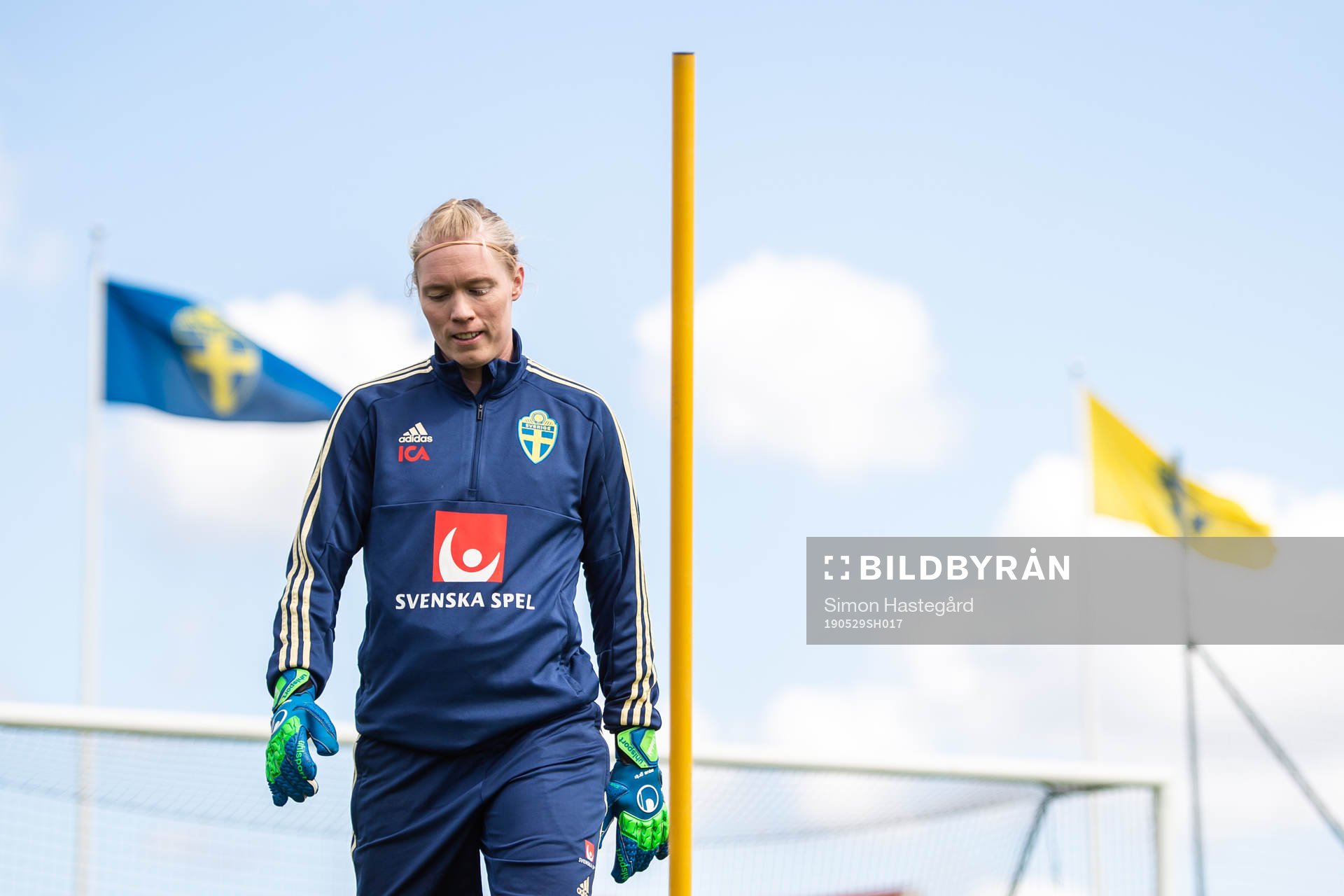 Goalkeeper Hedvig Lindahl of Swedish women national
