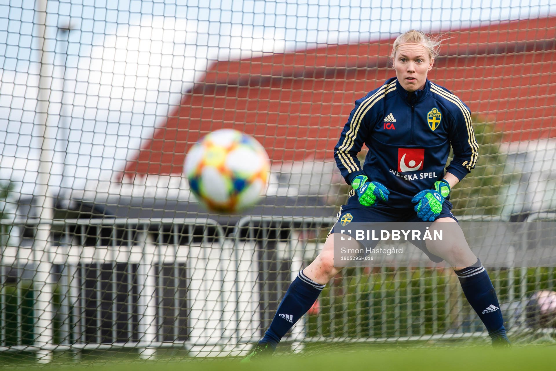 Goalkeeper Hedvig Lindahl of Swedish women national