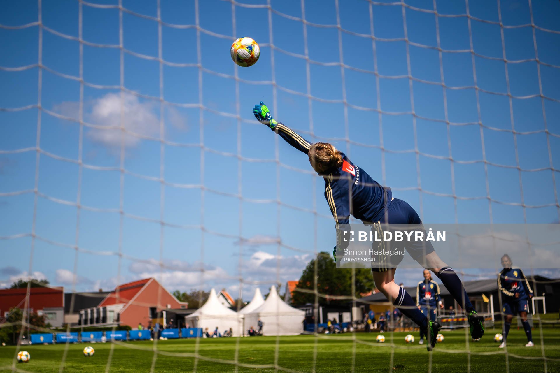 Goalkeeper Hedvig Lindahl of Swedish women national