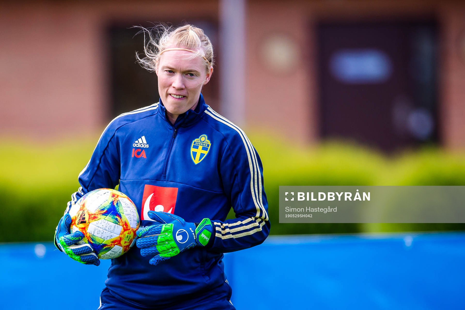Goalkeeper Hedvig Lindahl of Swedish women national