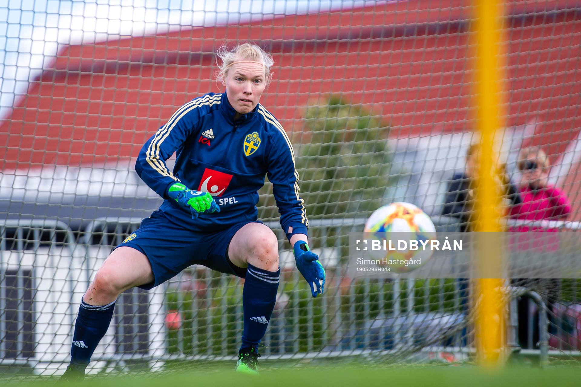 Goalkeeper Hedvig Lindahl of Swedish women national