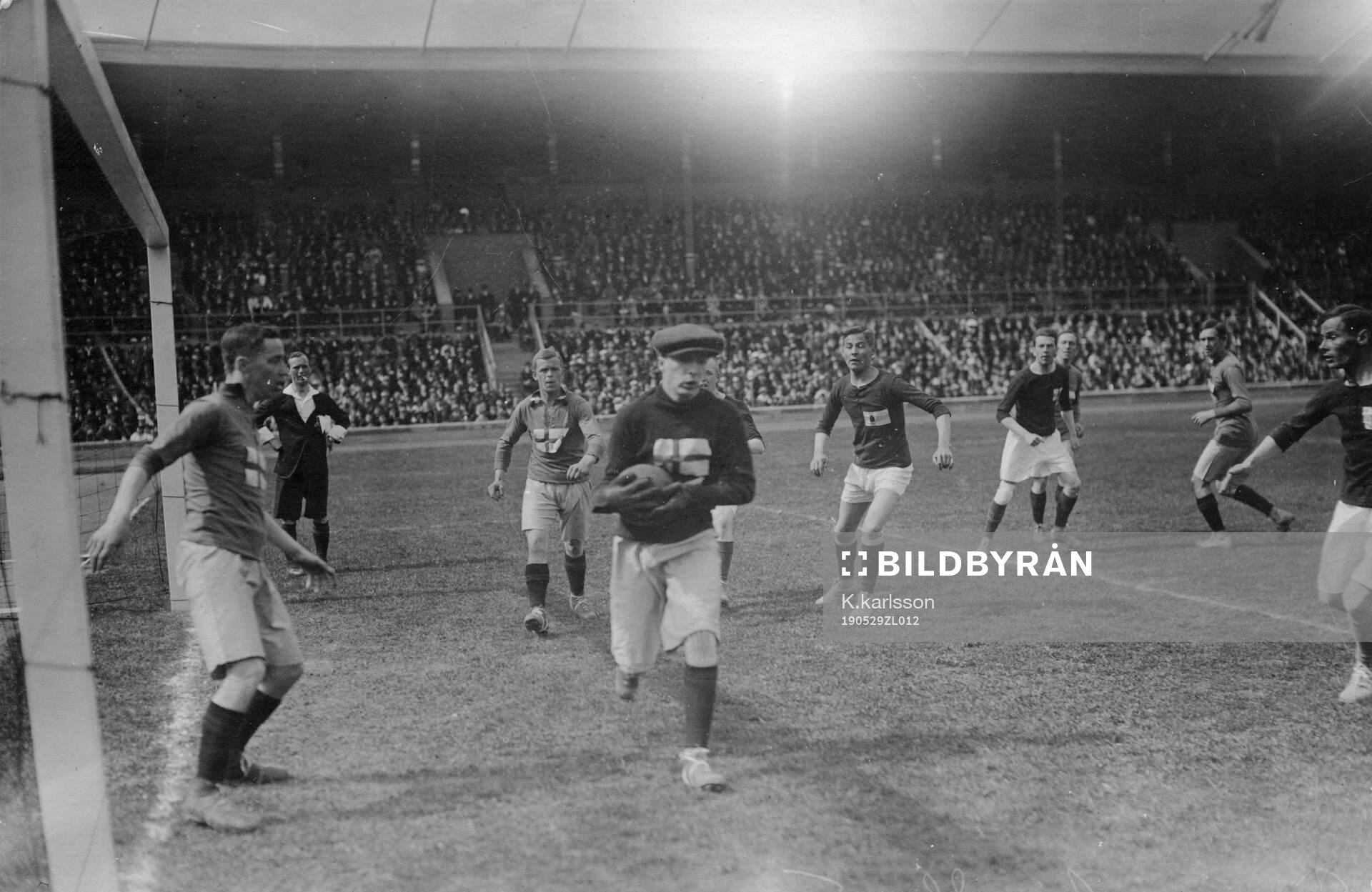 Fotboll, 29/5 1919, Sverige-Finland