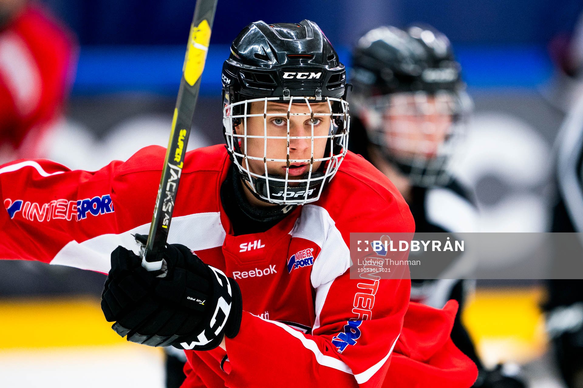 under en ishockeyträning med Malmö Redhawks J18/20