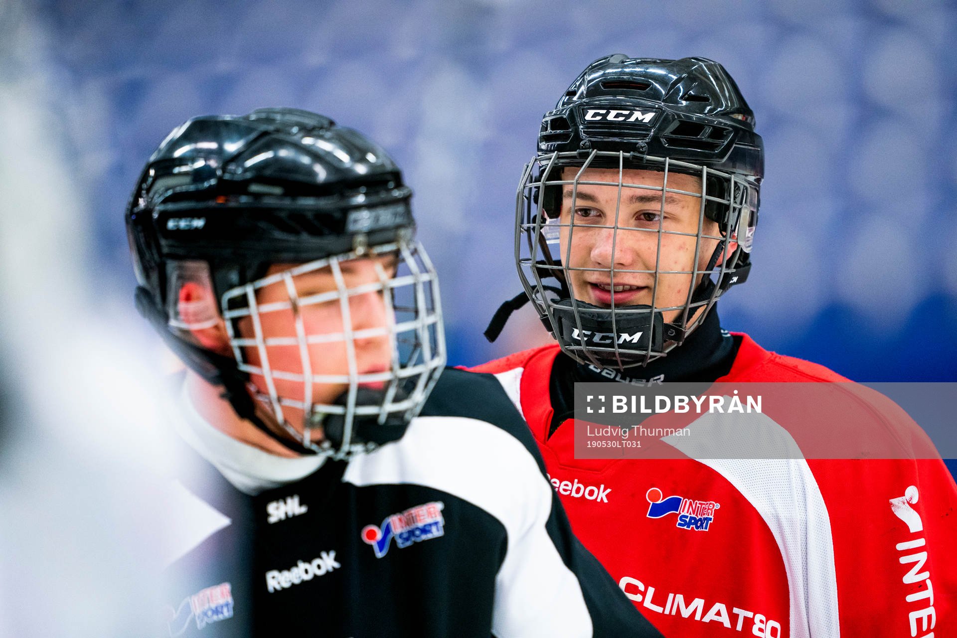 under en ishockeyträning med Malmö Redhawks J18/20
