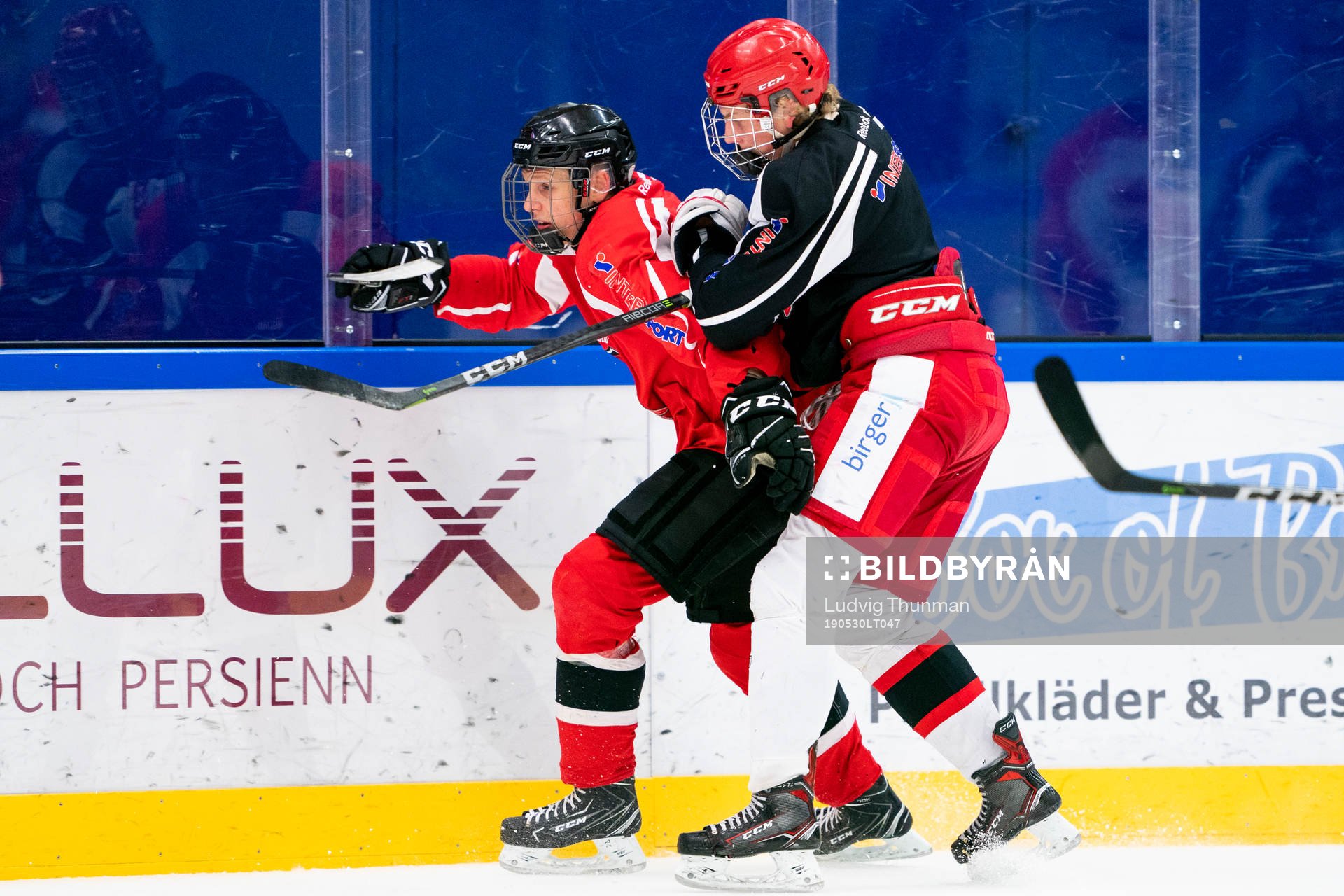 under en ishockeyträning med Malmö Redhawks J18/20