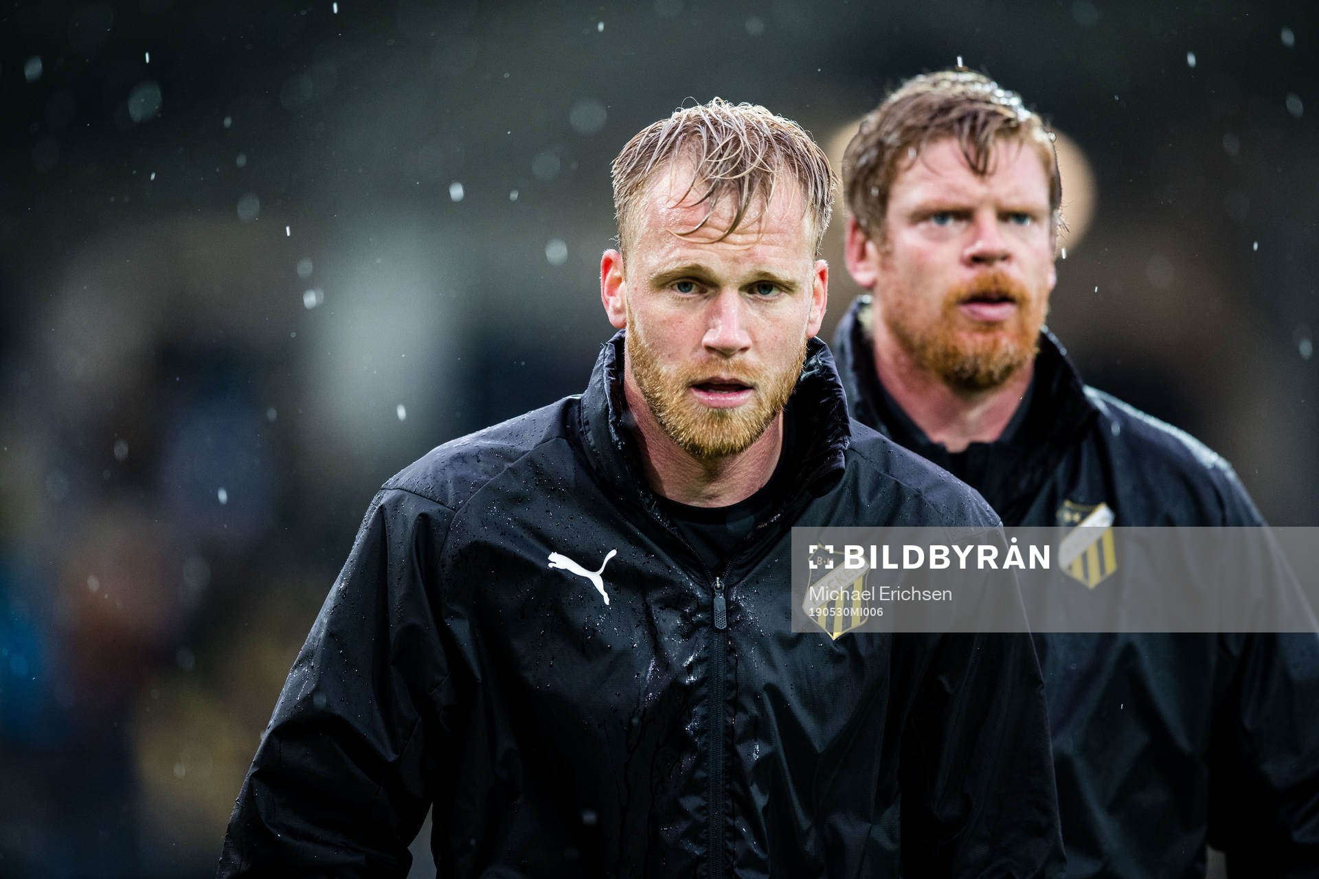 Häckens målvakt Peter Abrahamsson och målvaktstränare