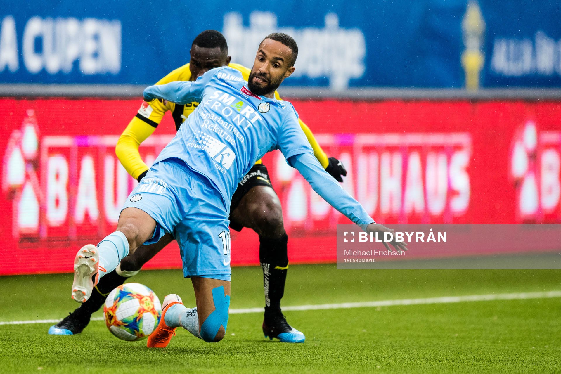 AFC Eskilstunas Ferid Ali och Häckens Godswill Ekpolo