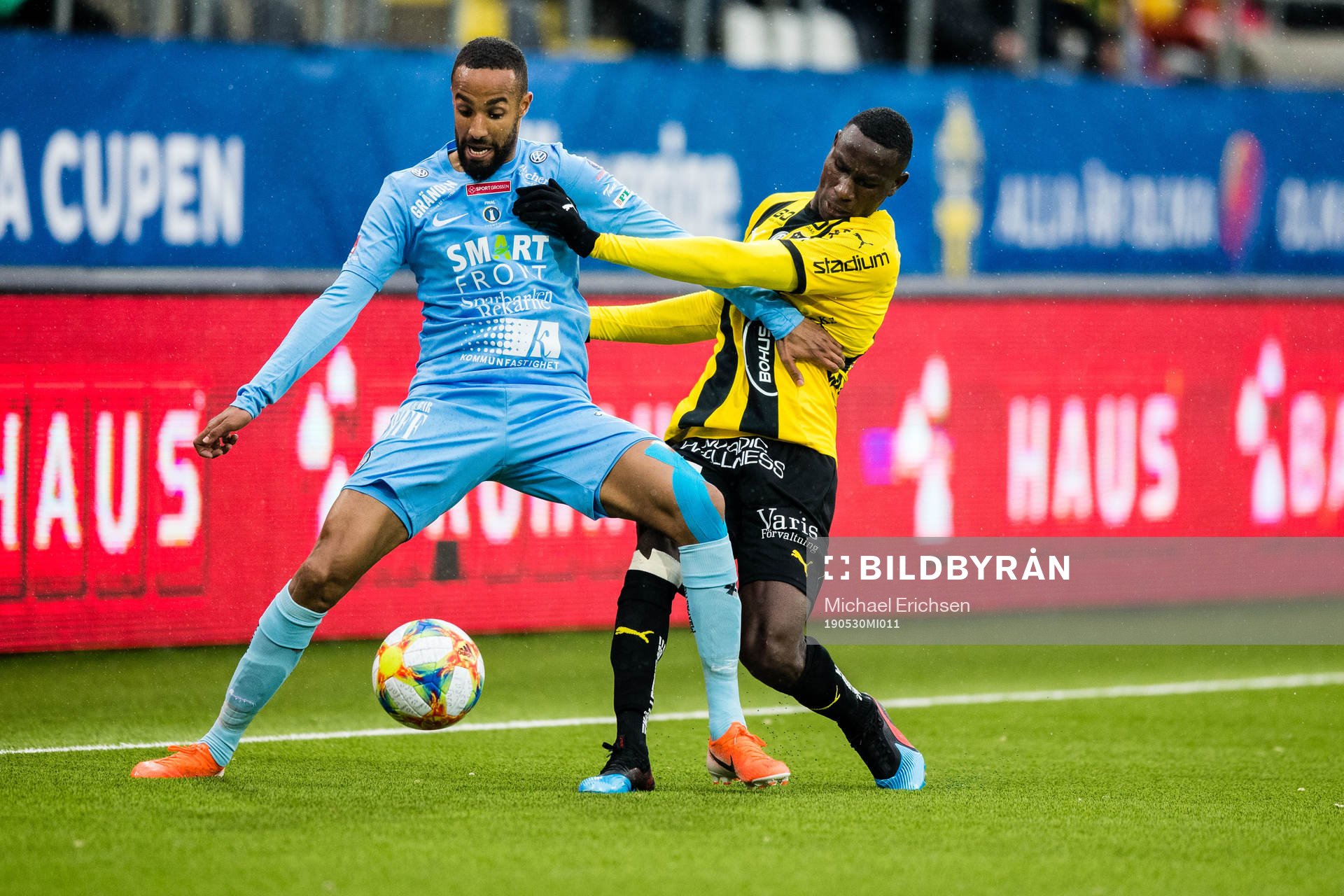 AFC Eskilstunas Ferid Ali och Häckens Godswill Ekpolo