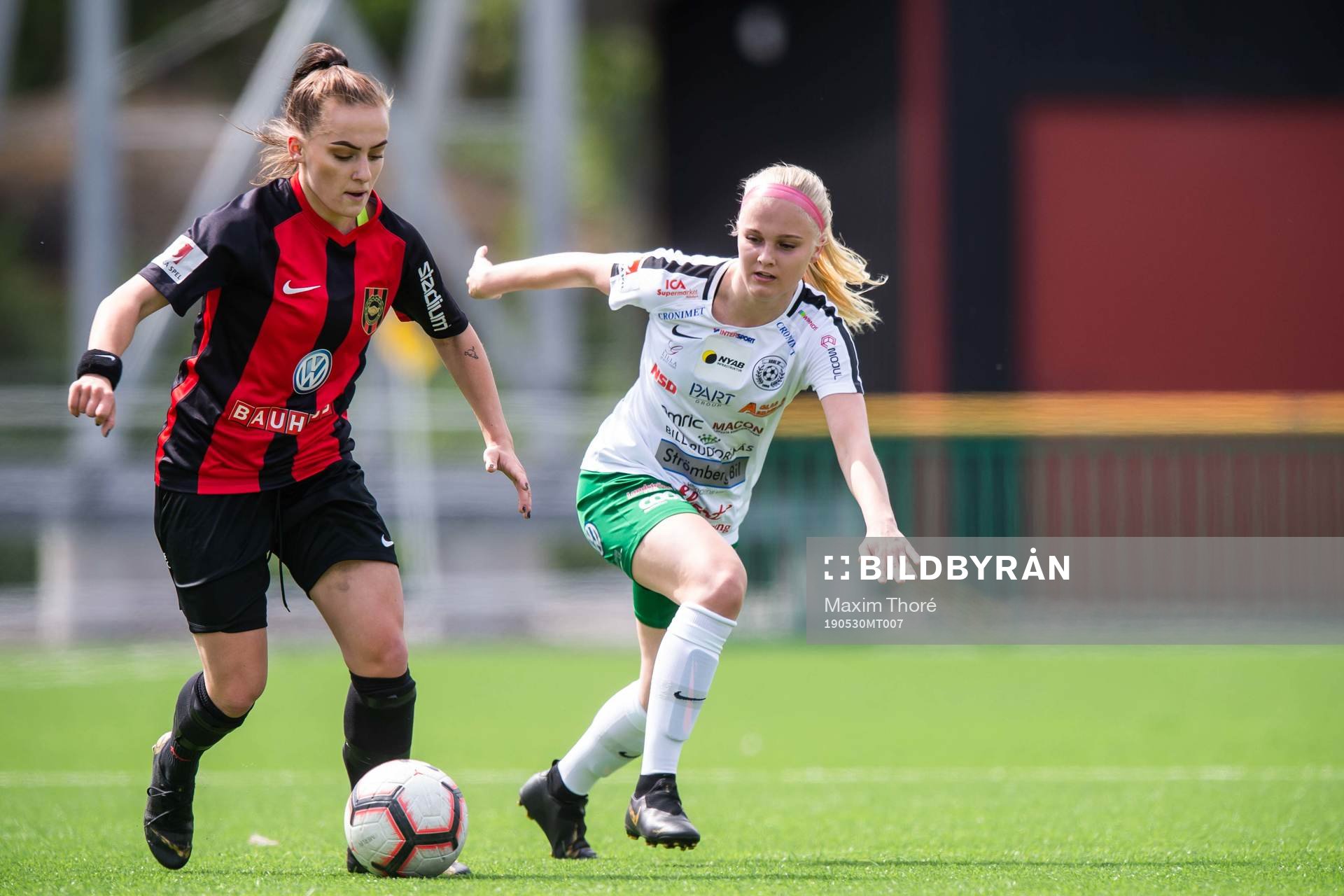 Brommapojkarnas  Filippa Wallén och Assis Fanni