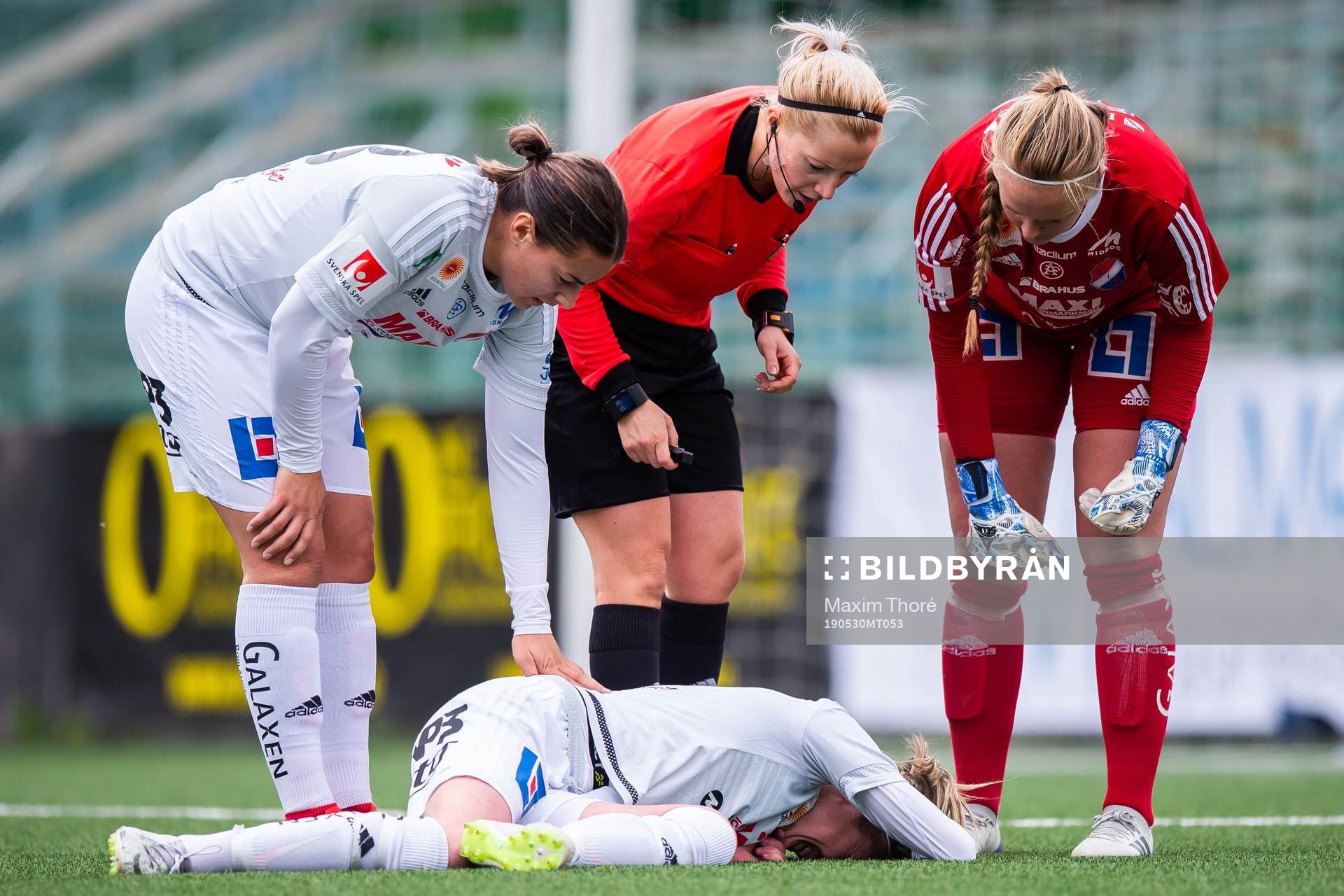 Kvarnsvedens Michaela Hermansson har ont