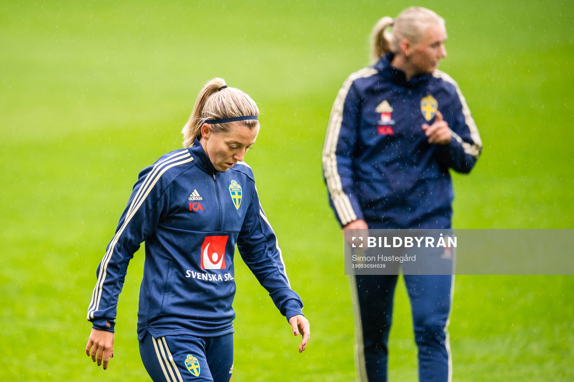 Linda Sembrant and Stina Blackstenius of Swedish women