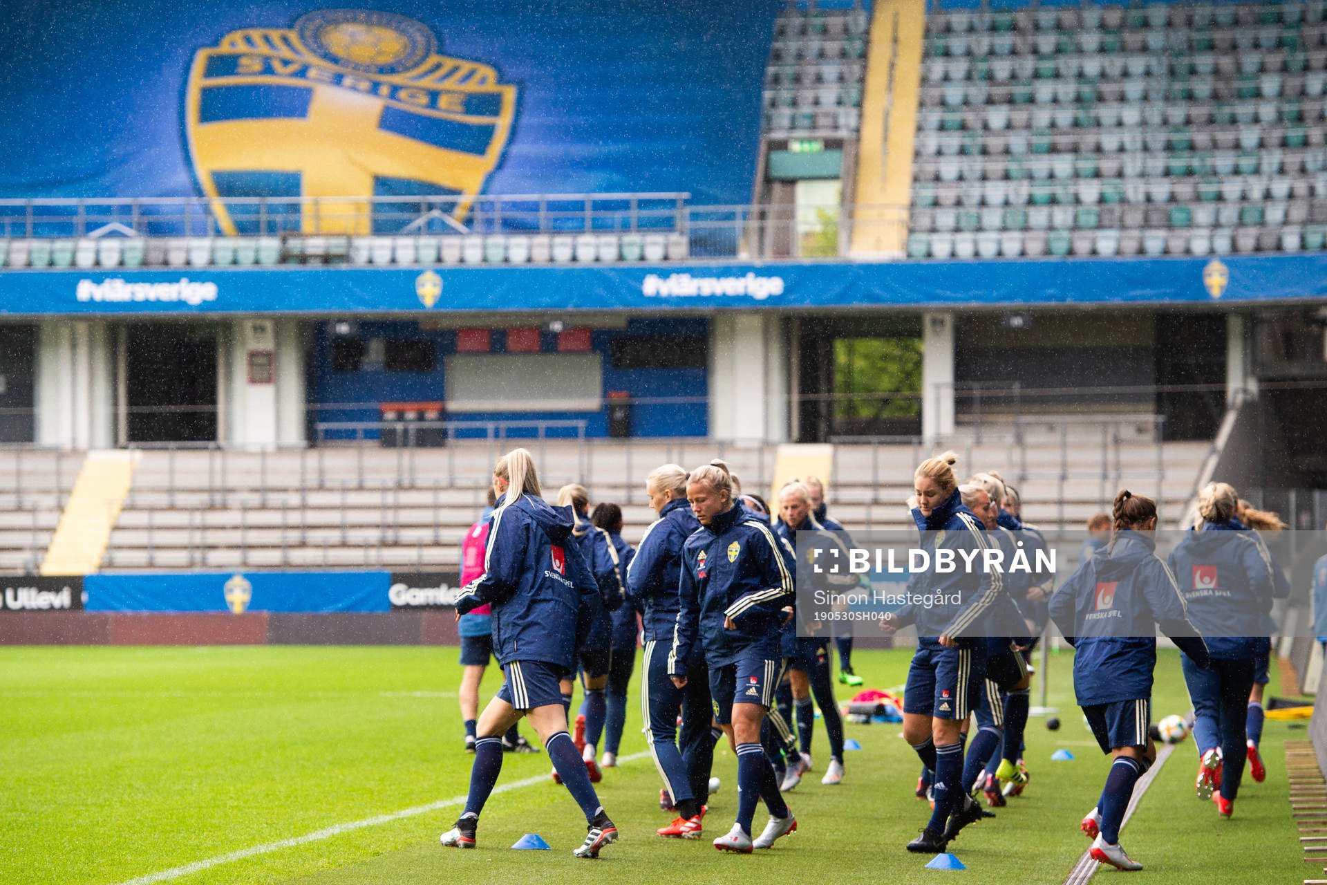 Players of Swedish women national football team