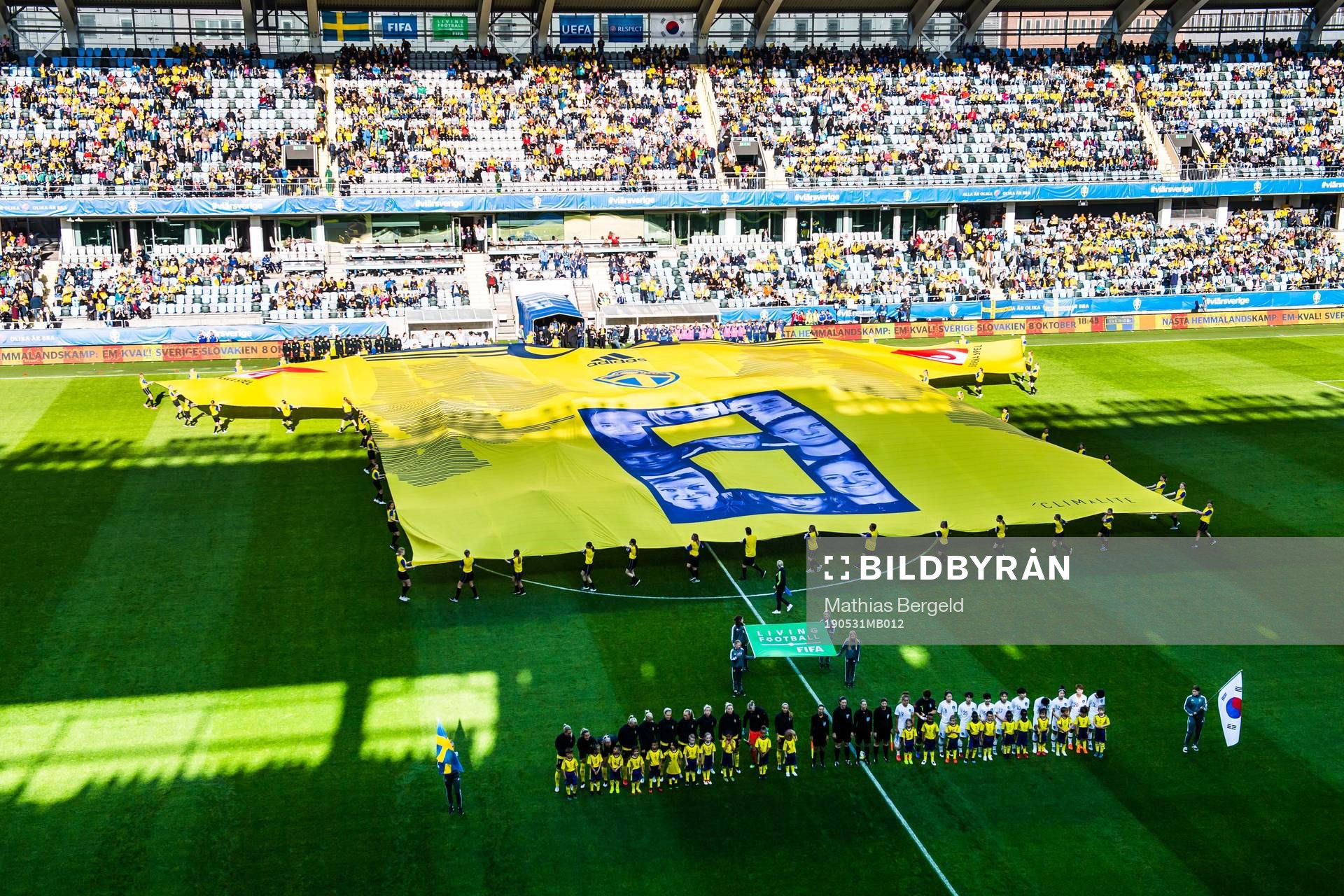 A general view of the players