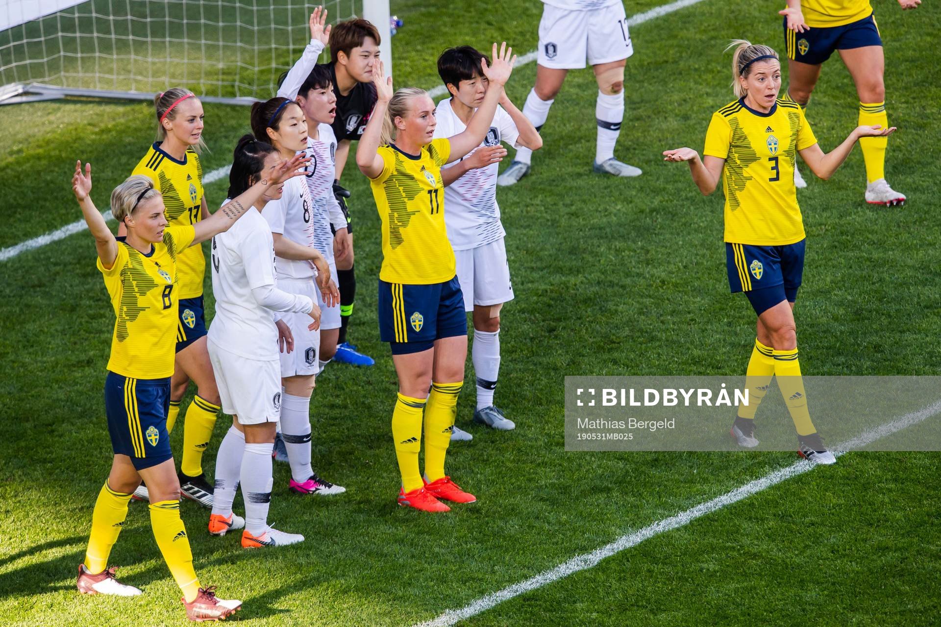 Lina Hurtig, Amanda Ilestedt, Stina Blackstenius and Linda