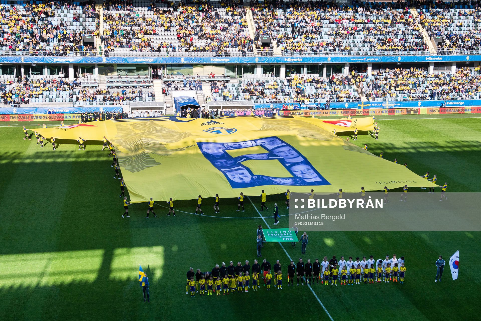A giant jersey is seen