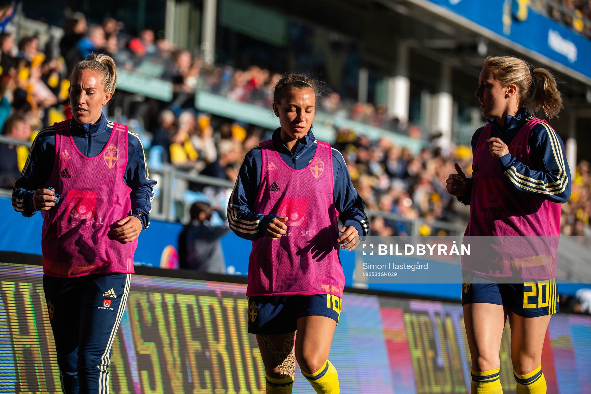 Julia Roddar, Julia Zigiotti Olme and Mimmi Larsson of