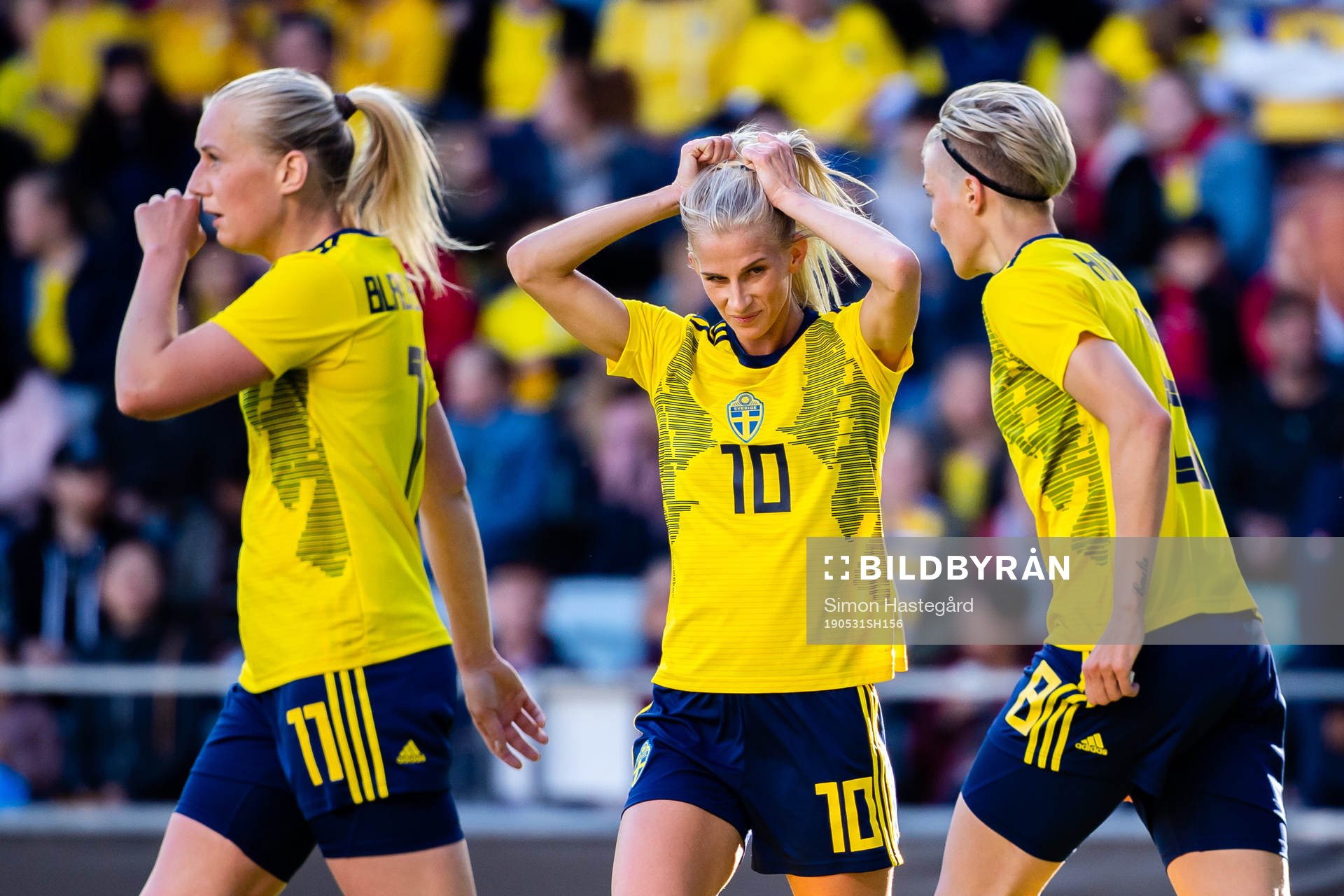 Sofia Jakobsson, Lina hurtig and Sofia Jakobsson of Sweden