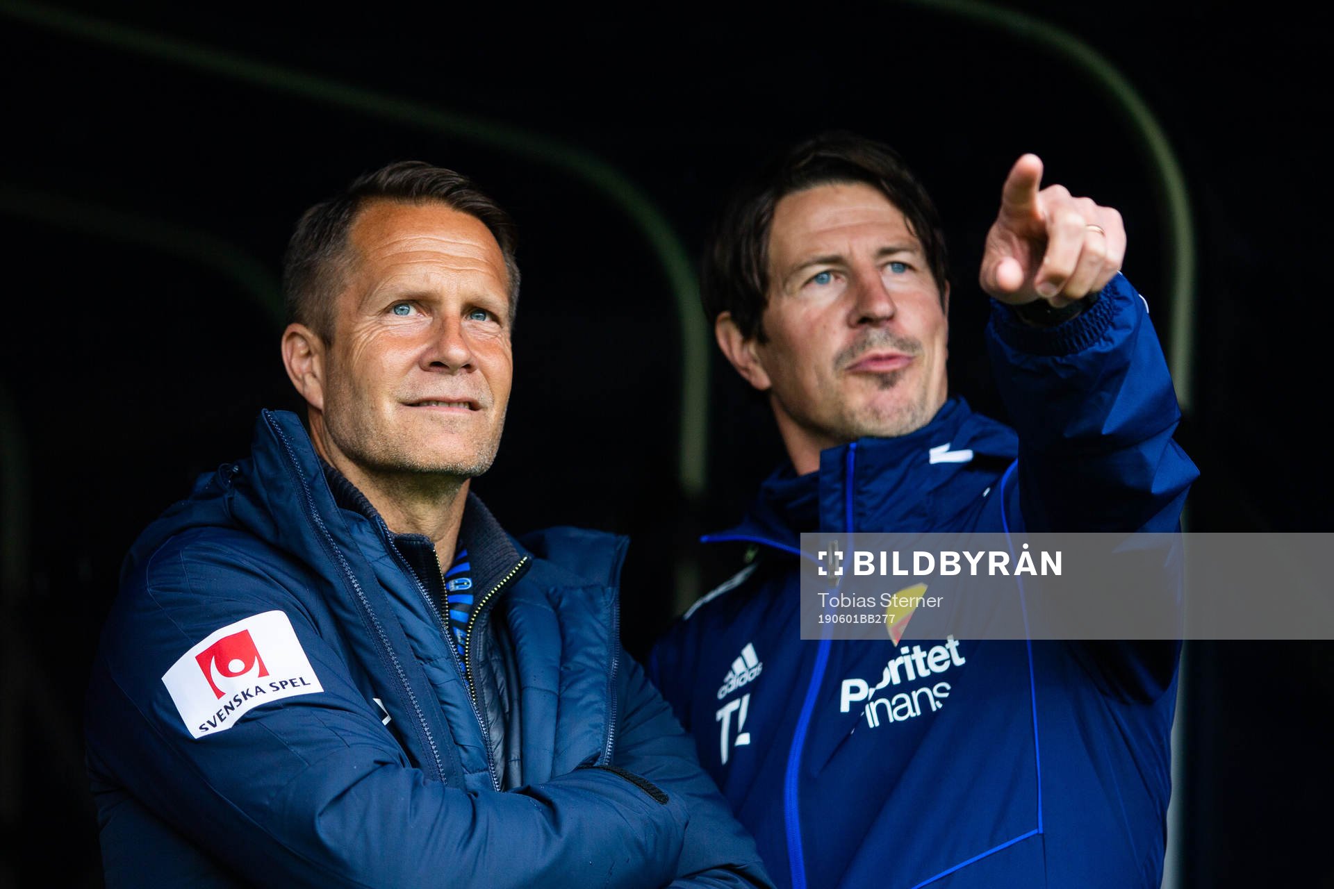 Sirius sportchef Ola Andersson och Djurgårdens tränare