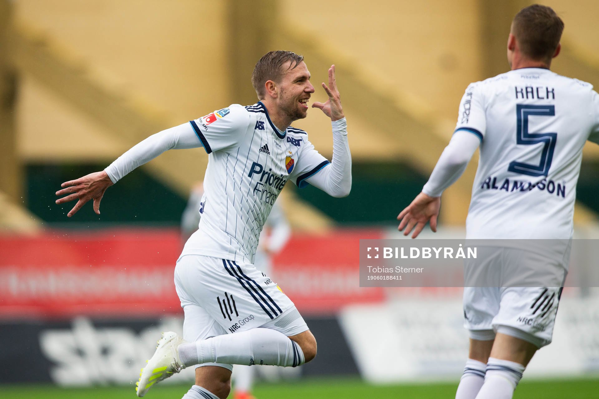 Djurgårdens Jonathan Ring jublar