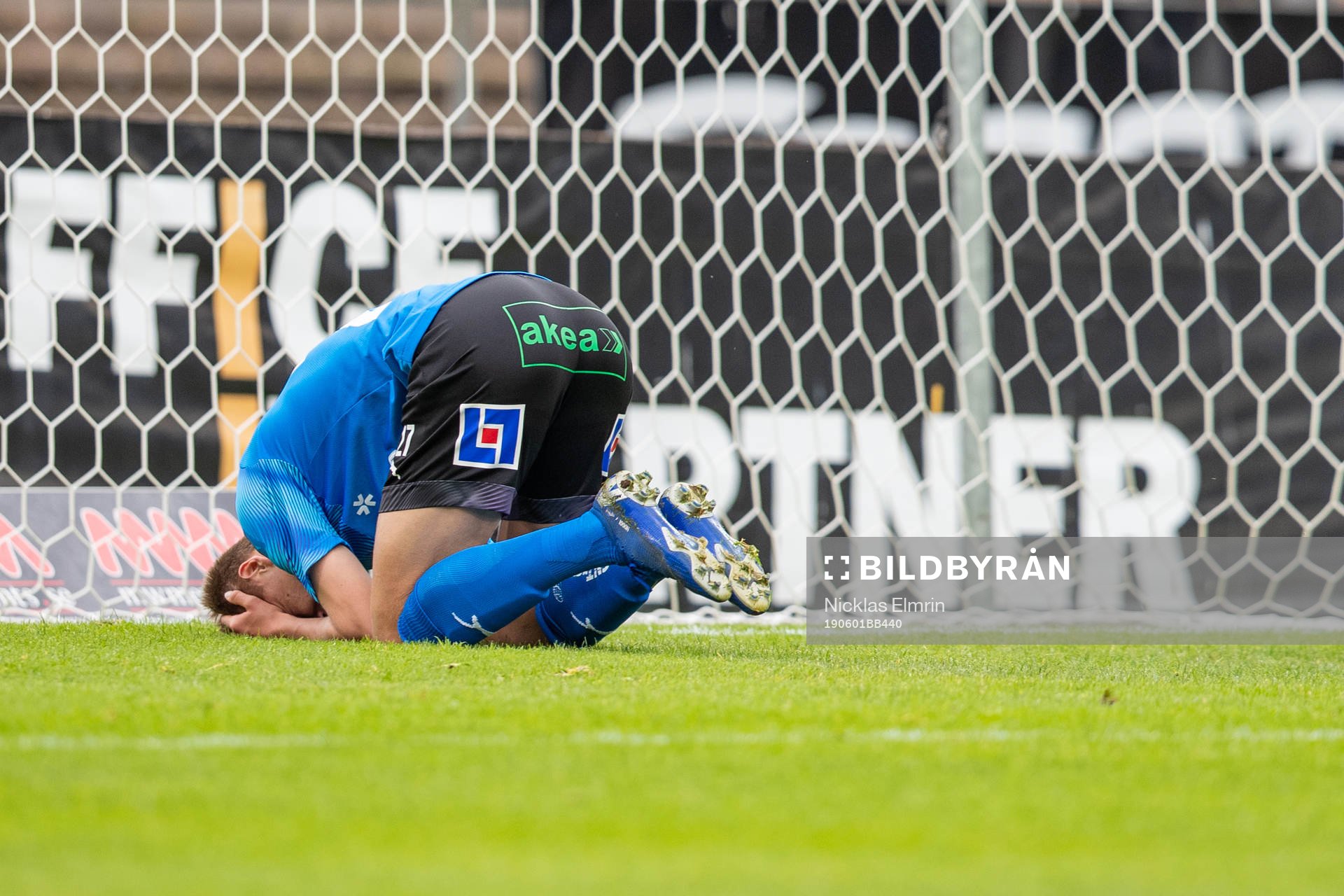 Halmstads Erik Ahlstrand deppar