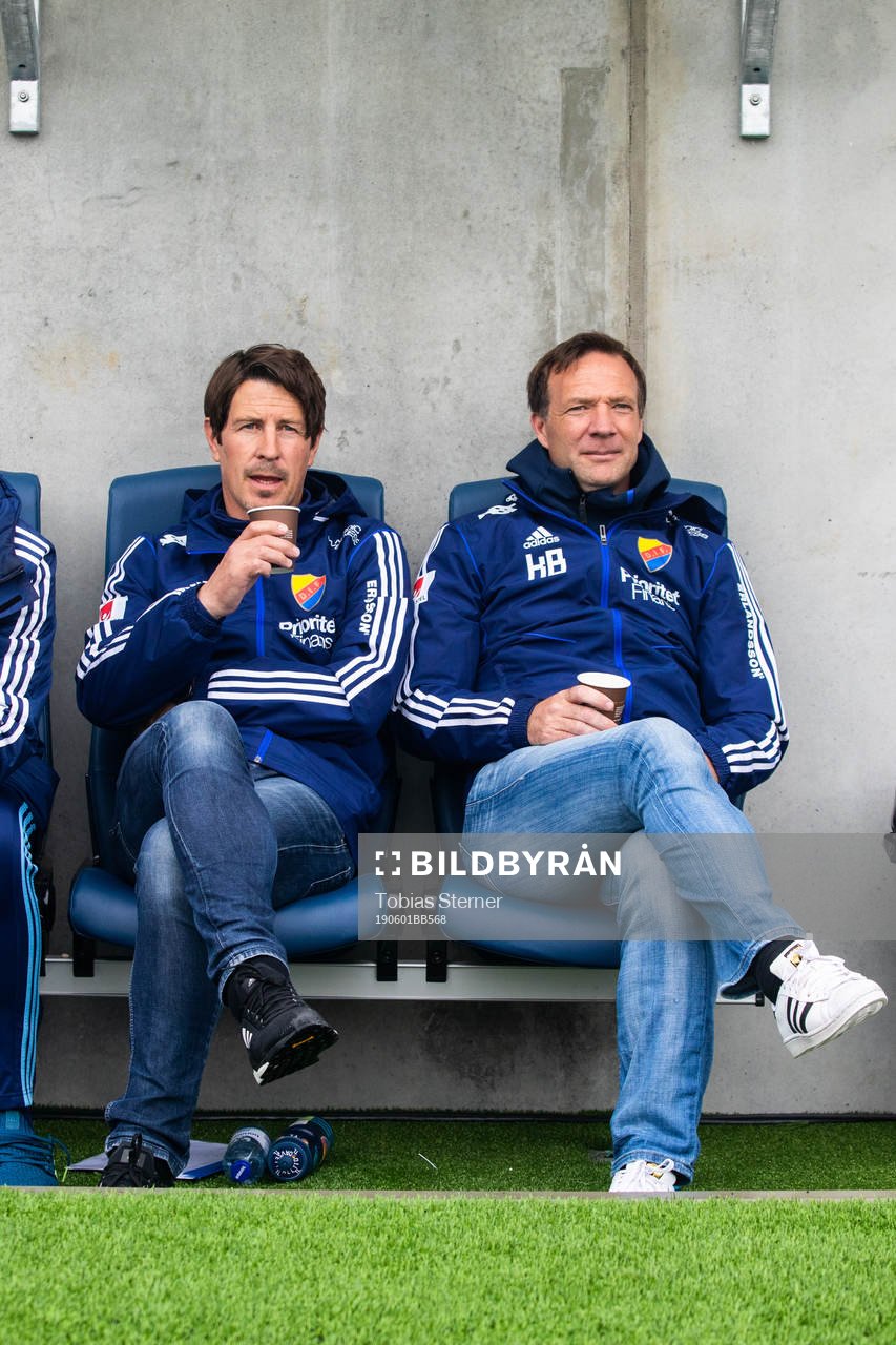 Djurgårdens tränare Thomas Lagerlöf och tränare Kim