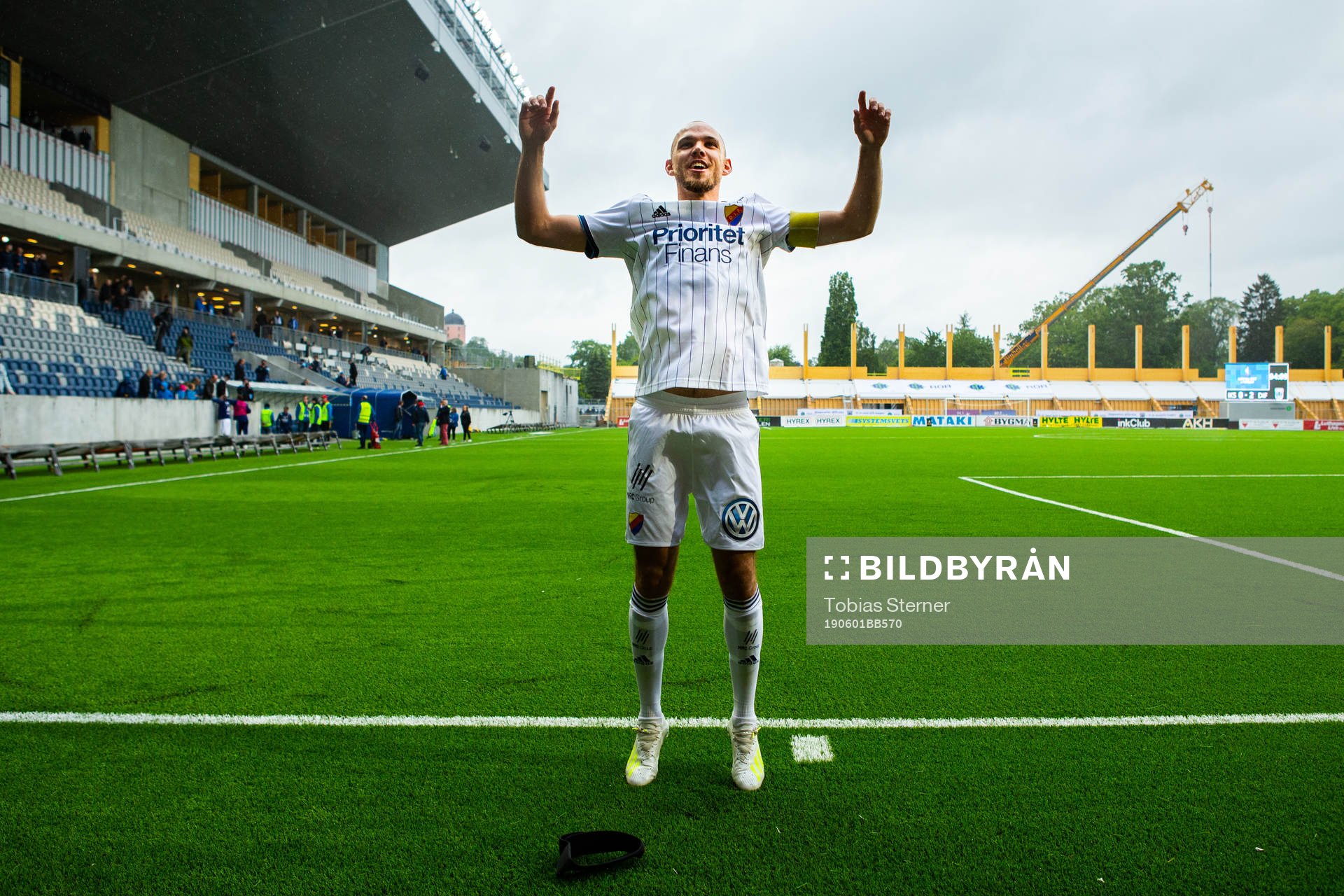 Djurgårdens Marcus Danielson jublar