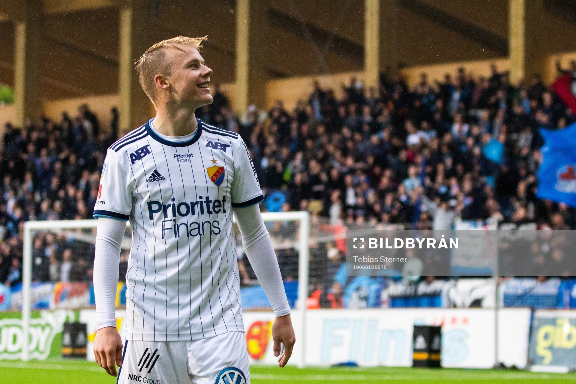 Djurgårdens Elliot Käck jublar