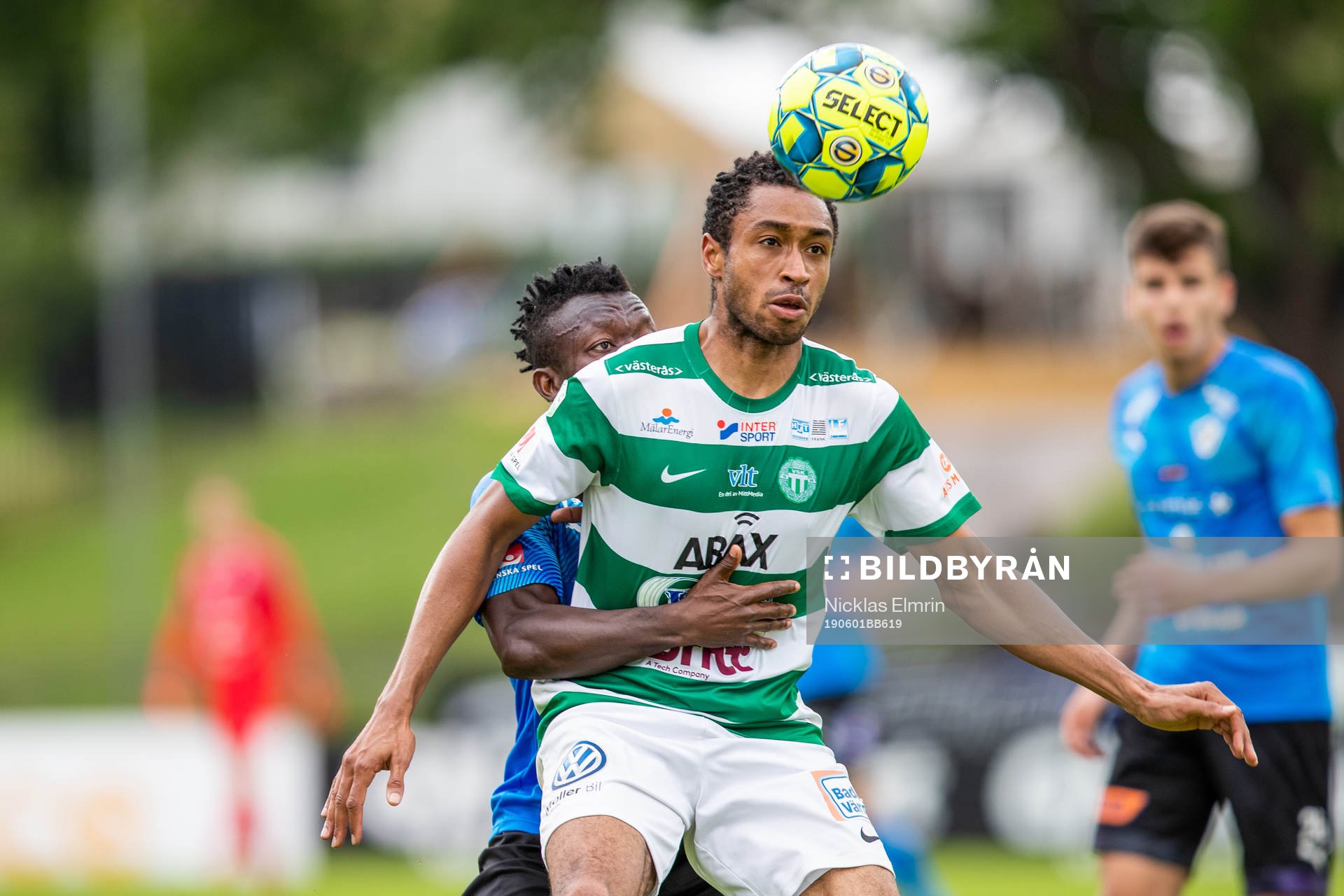 Västerås Brian Span mot Halmstads Thomas Boakye