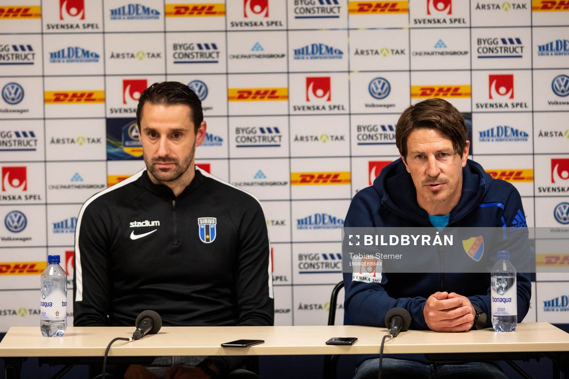 Sirius tränare Mirza Jelecak och Djurgårdens tränare