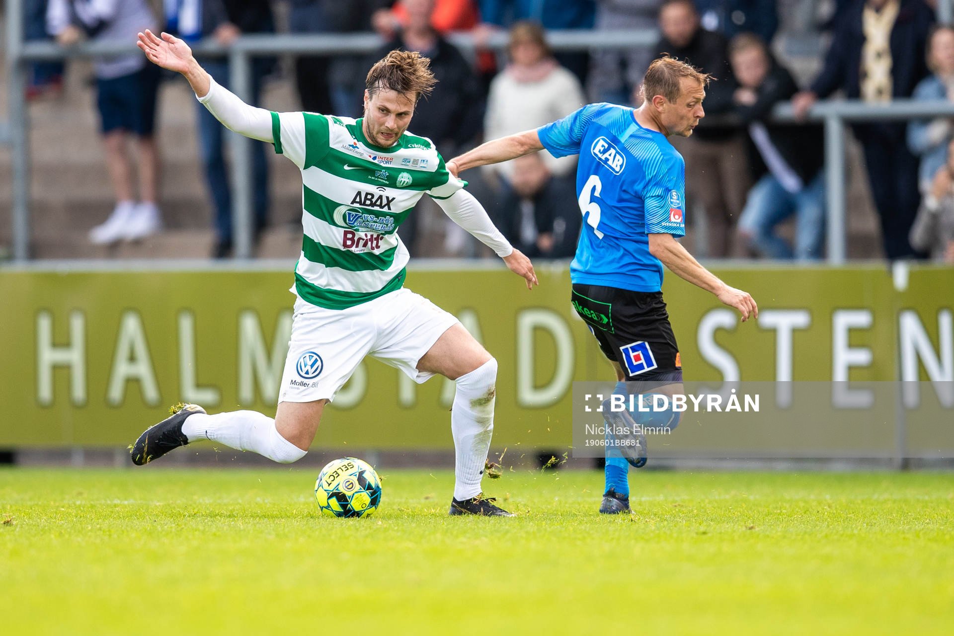Västerås Jonas Hellgren mot Halmstads Joel Allansson