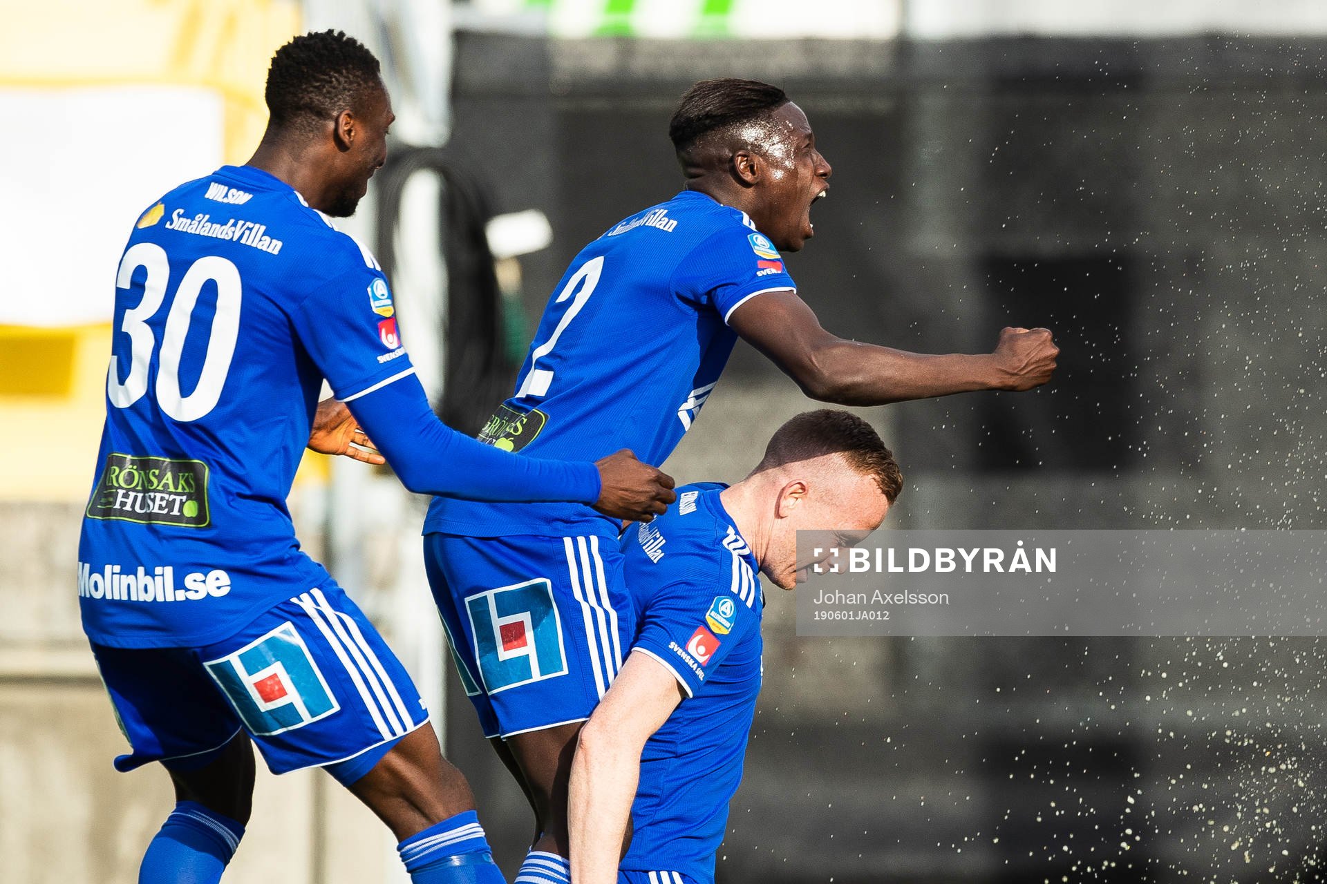 Sundsvalls Peter Wilson, Pa Konate och Tobias Eriksson