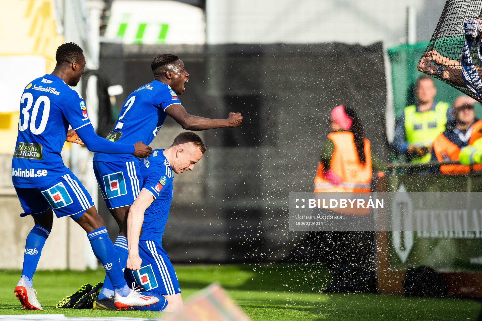Sundsvalls Peter Wilson, Pa Konate och Tobias Eriksson