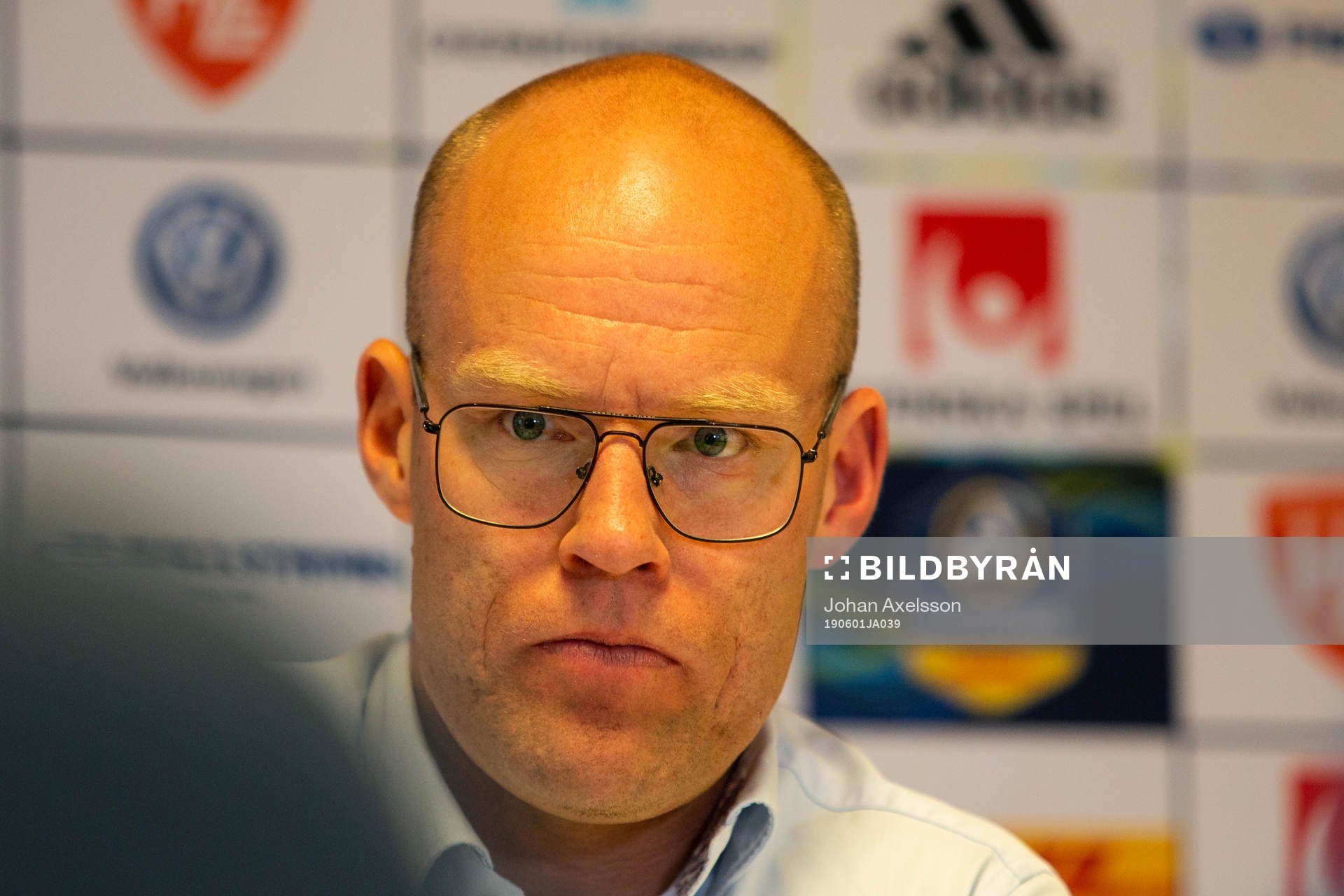 Sundsvalls tränare Joel Cedergren på presskonferansen