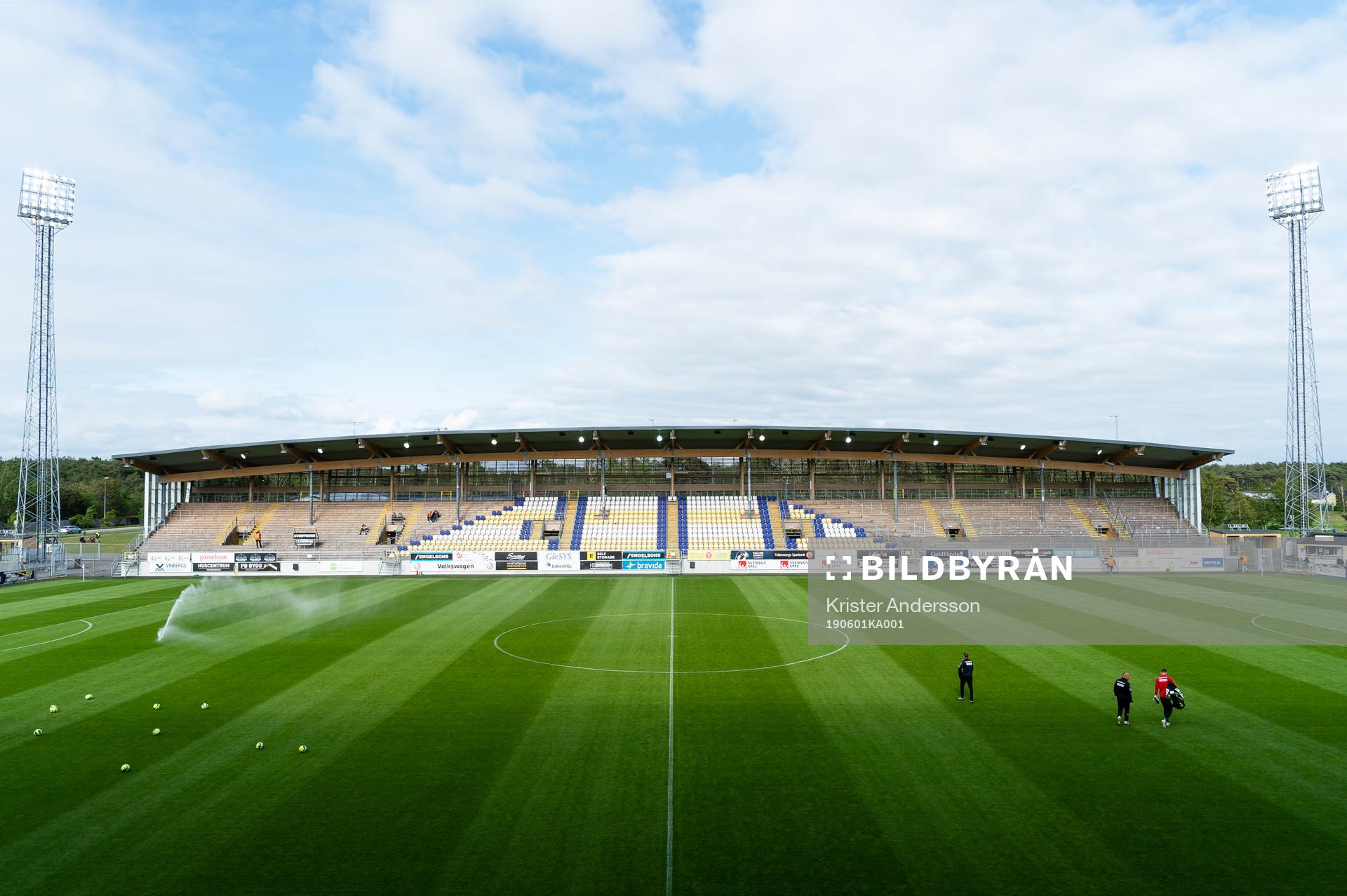 Falcon Alkoholfri Arena före fotbollsmatchen i Allsvenskan
