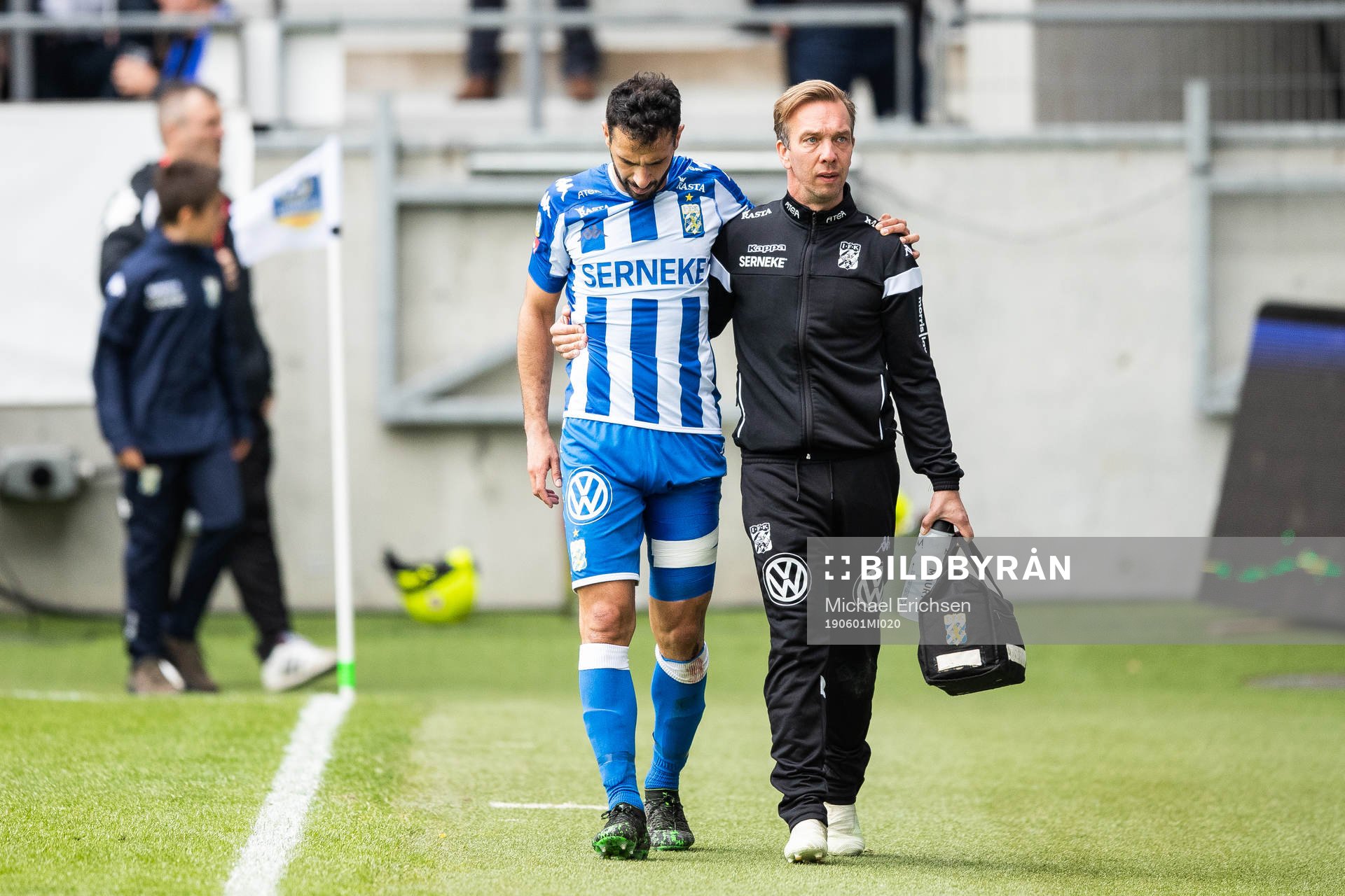IFK Göteborgs André Calisir tvingas utgå på grund av
