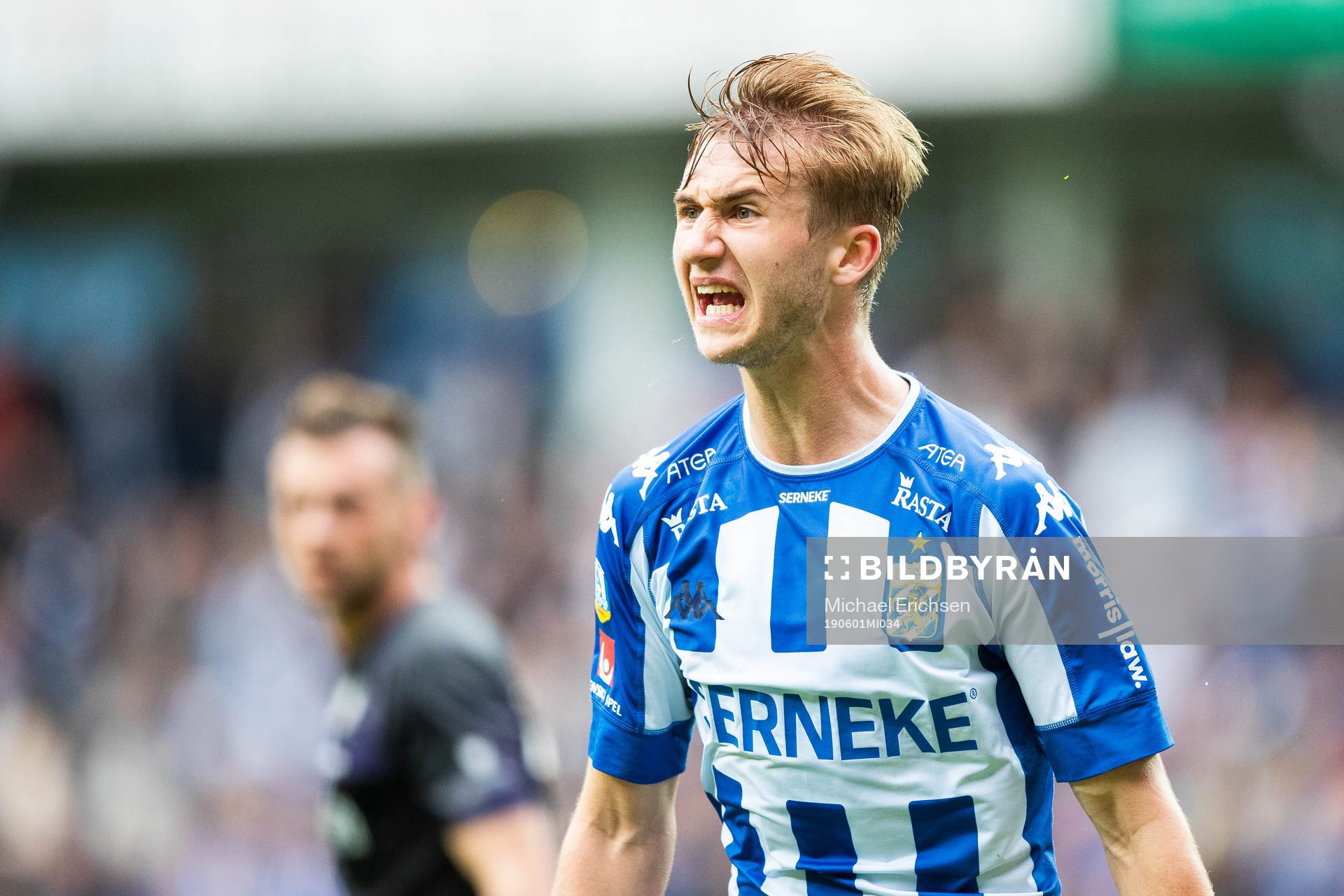 IFK Göteborgs Benjamin Nygren reagerar