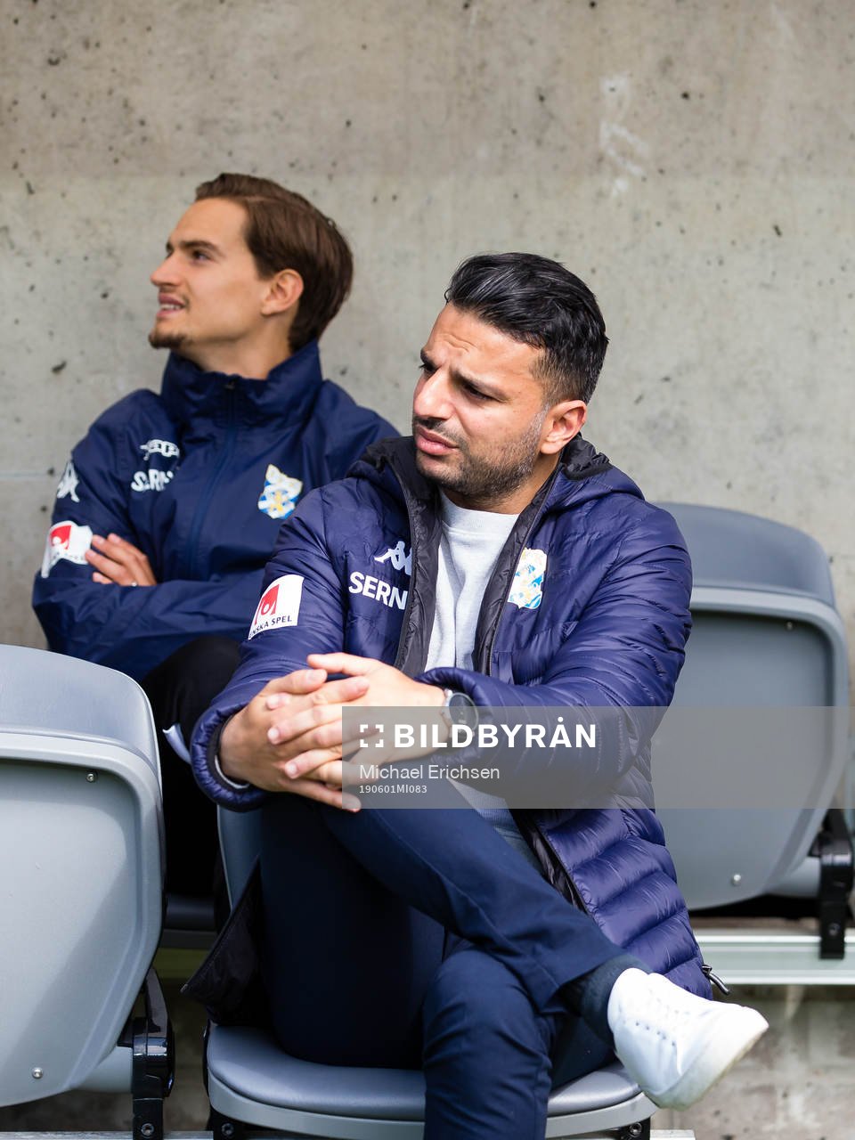 IFK Göteborgs tränare Poya Asbaghi innan fotbollsmatchen