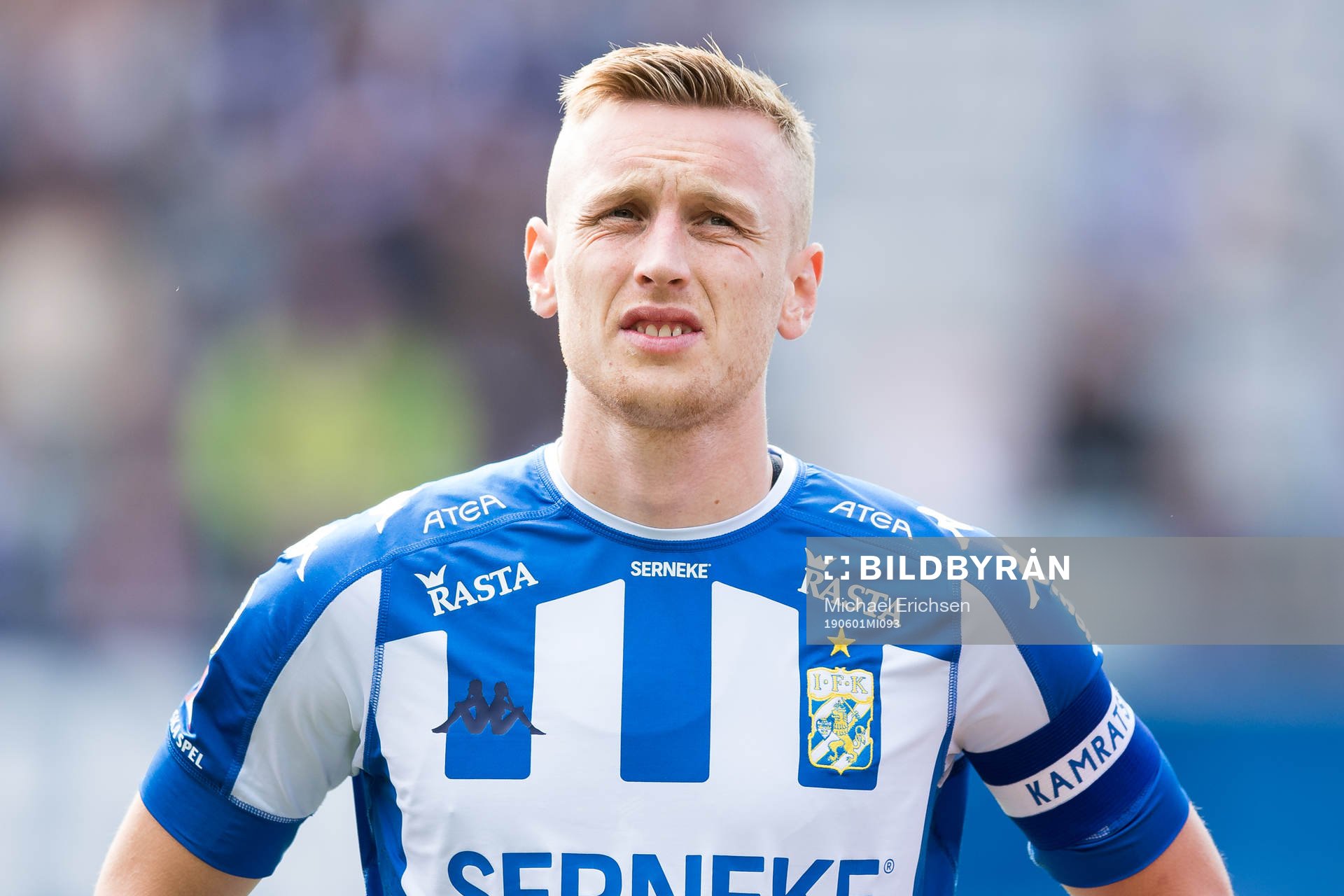 IFK Göteborgs Sebastian Ohlsson innan fotbollsmatchen i