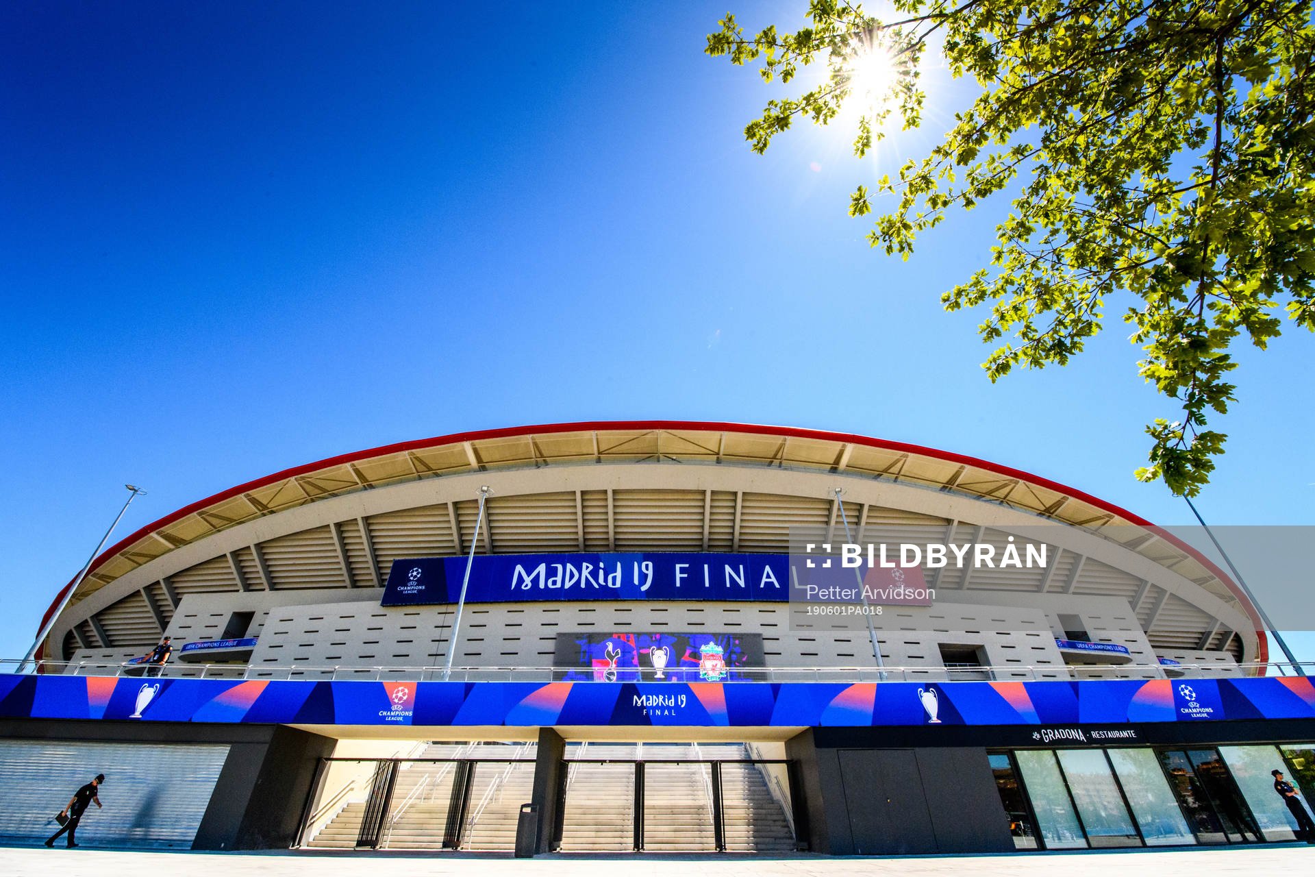 General view of the Stadium Wanda Metropolitano prior to