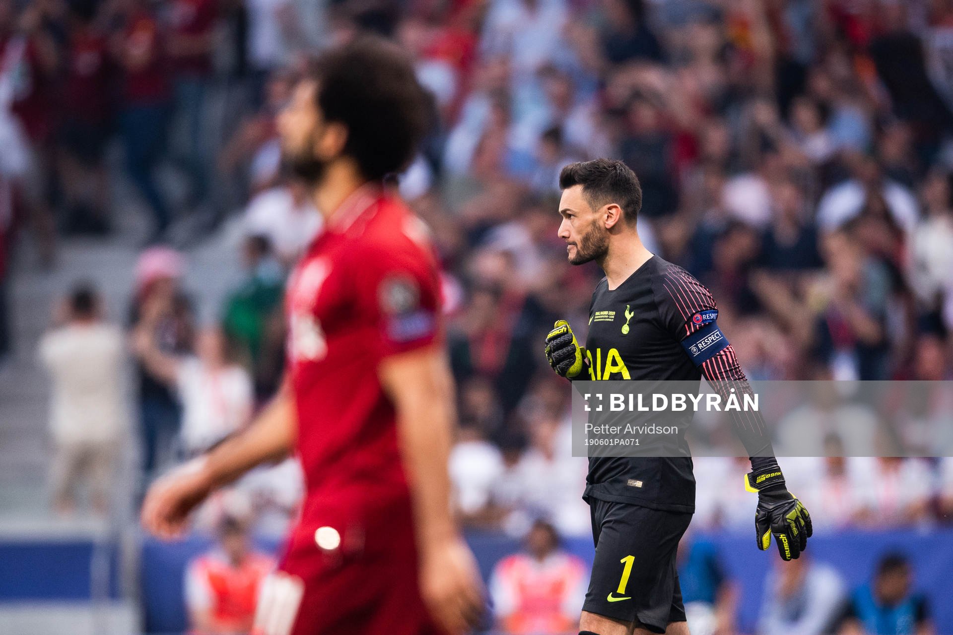 goalkeeper Hugo Lloris of Tottenham looks dejected